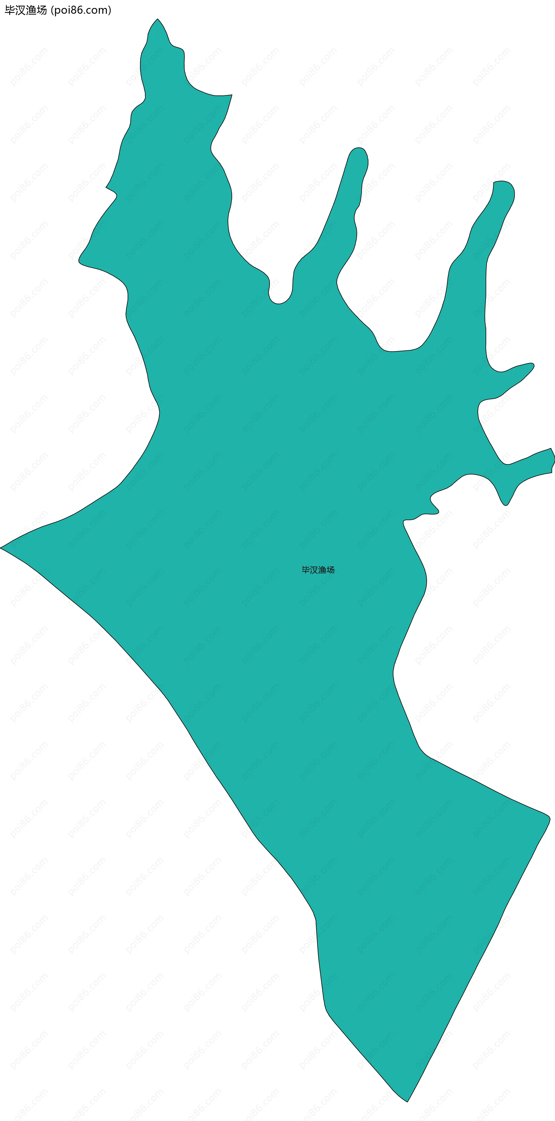 毕汊渔场边界地图