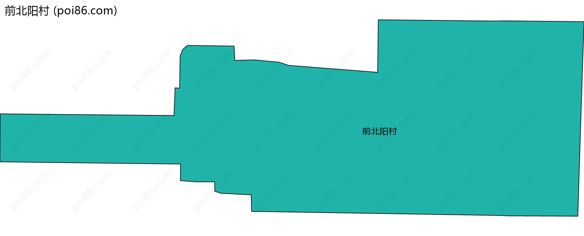 前北阳村边界地图