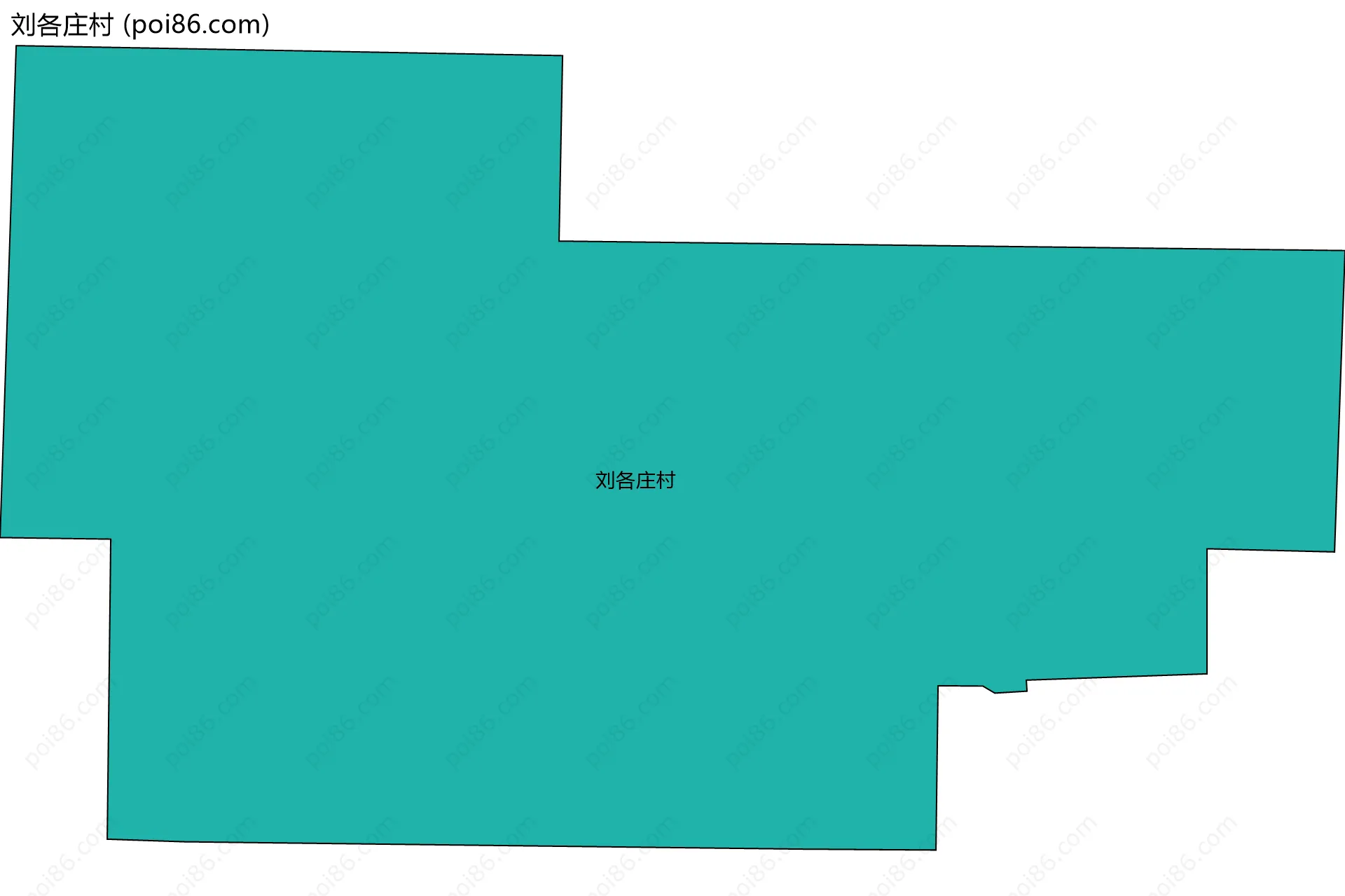 刘各庄村边界地图