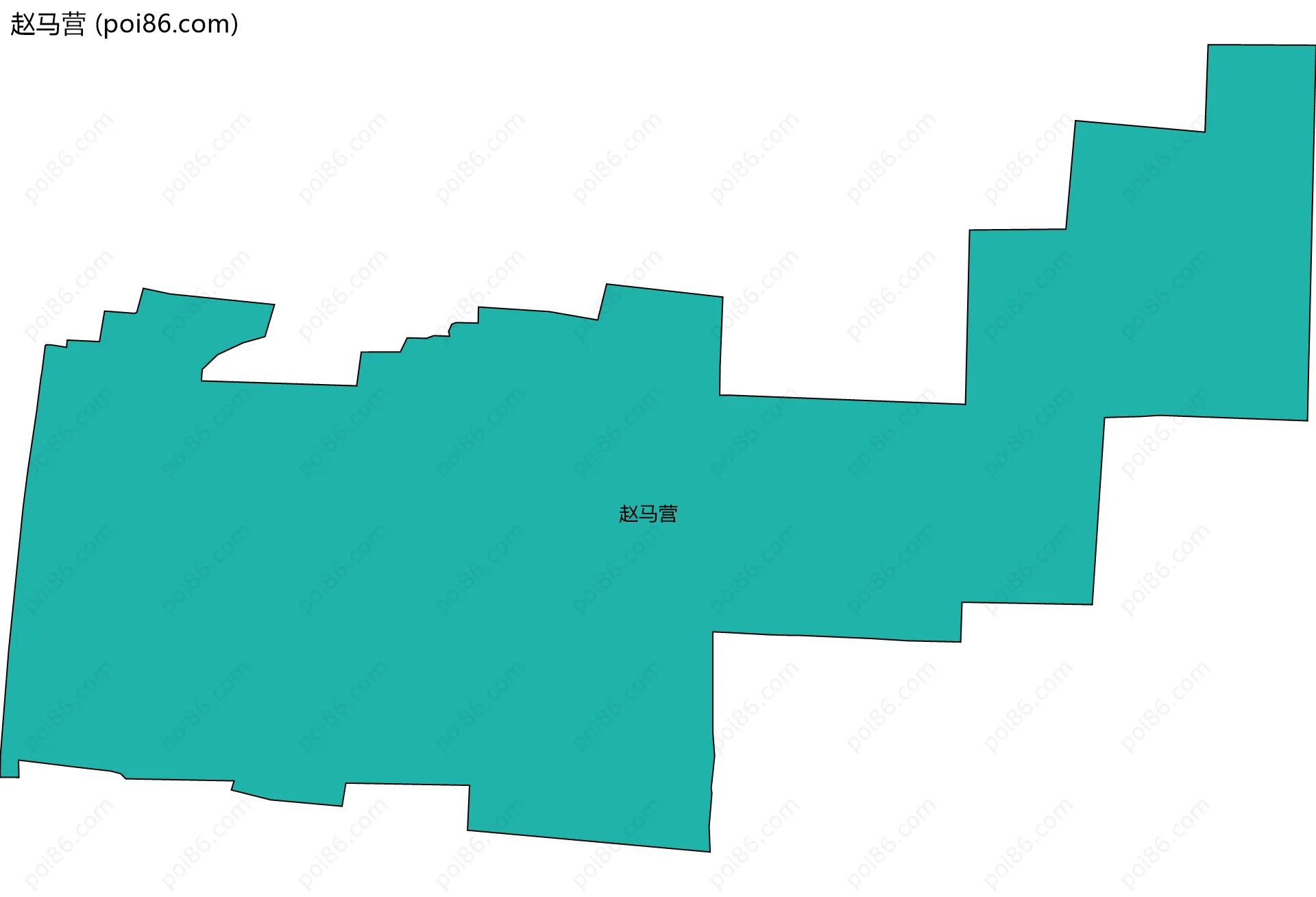 赵马营边界地图