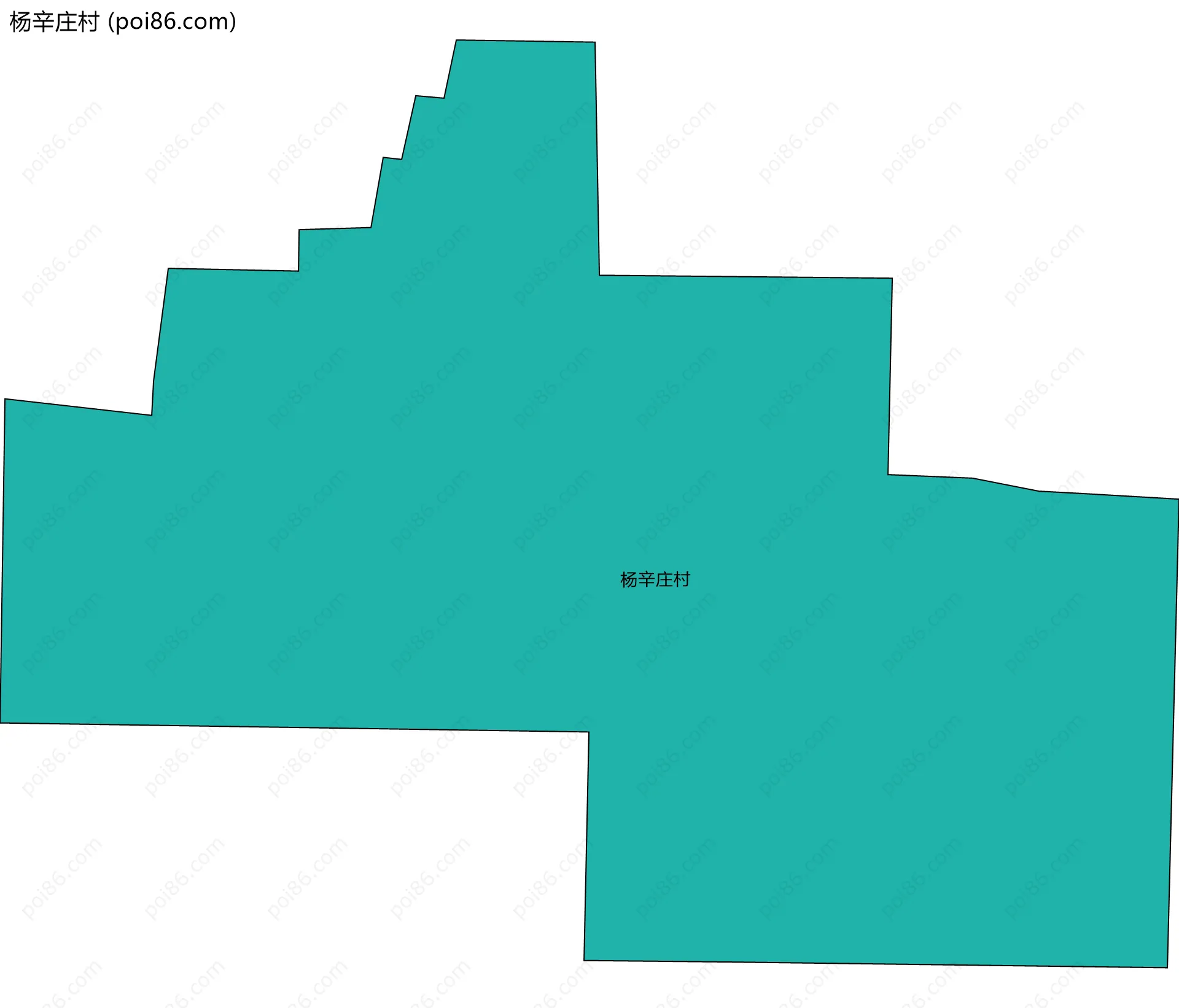 杨辛庄村边界地图