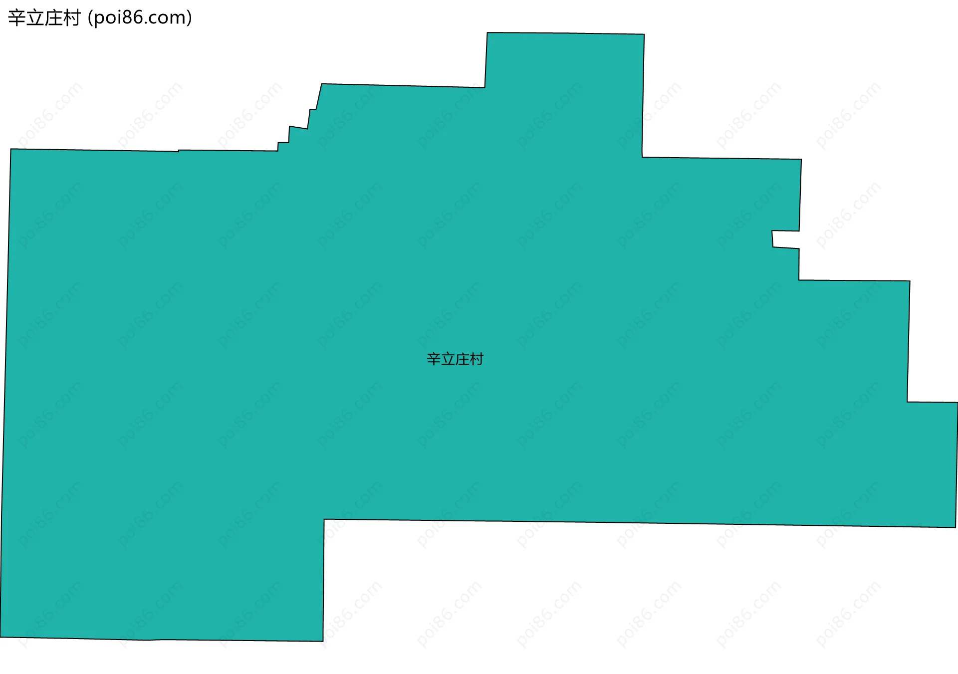 辛立庄村边界地图