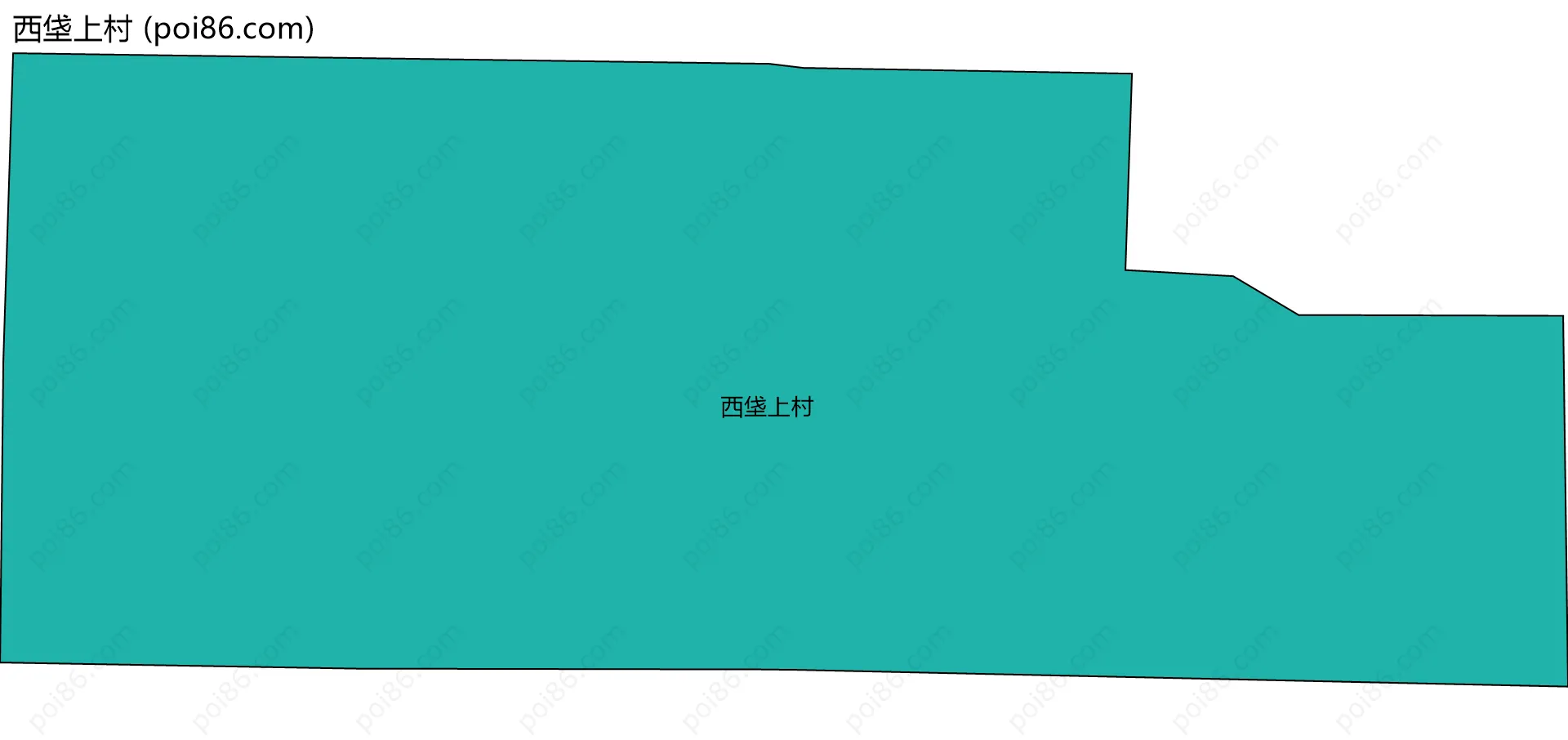 西垡上村边界地图