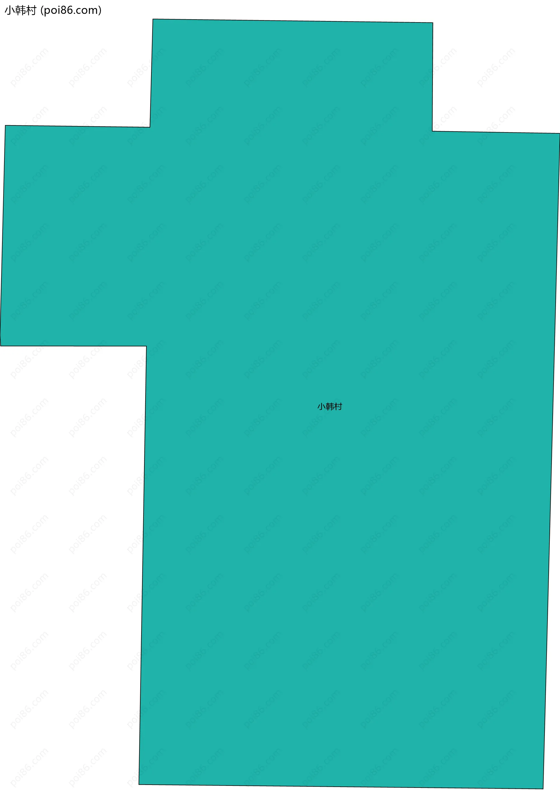 小韩村边界地图