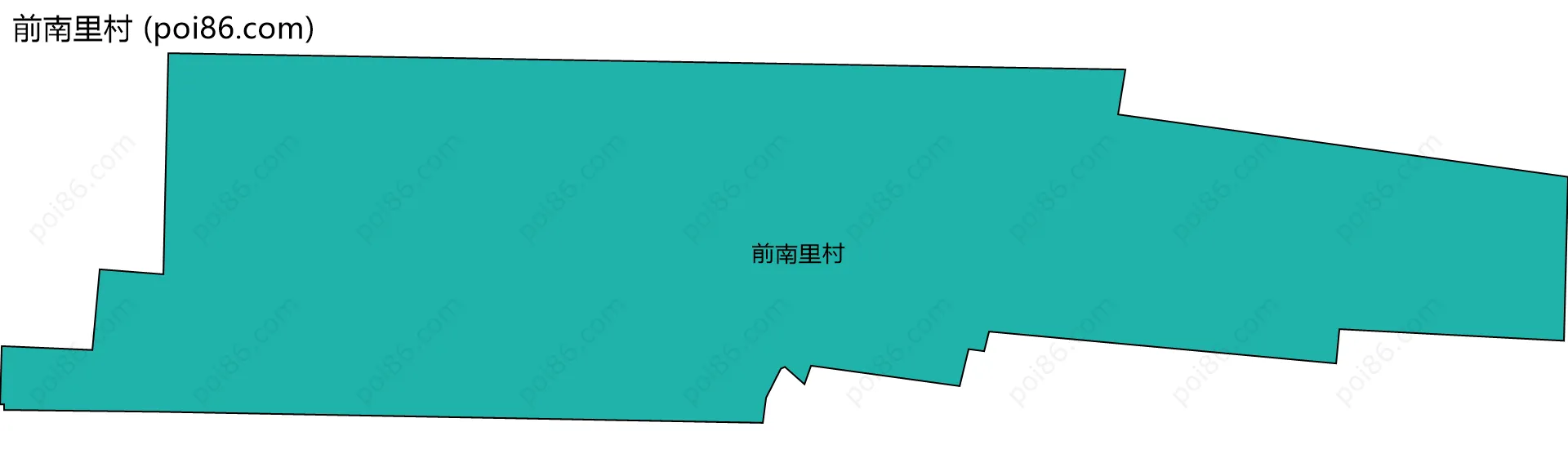 前南里村边界地图