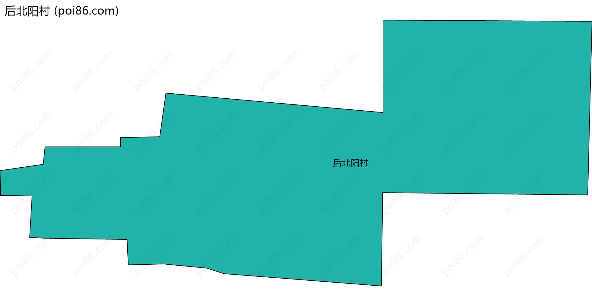 后北阳村边界地图