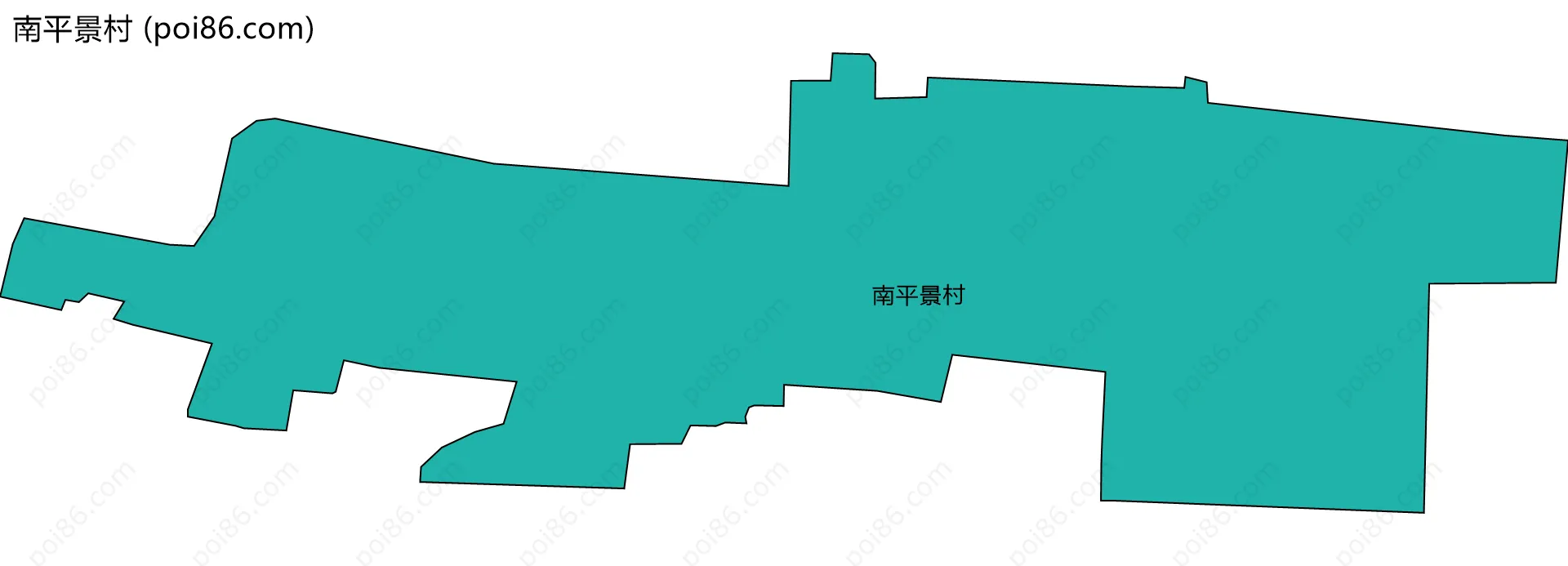 南平景村边界地图