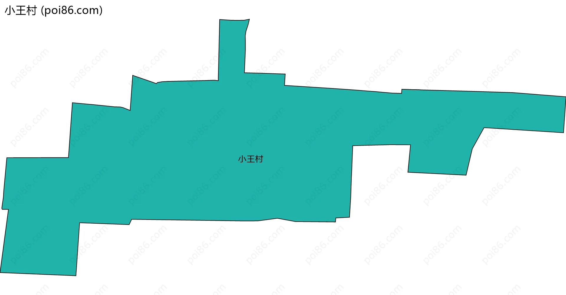 小王村边界地图