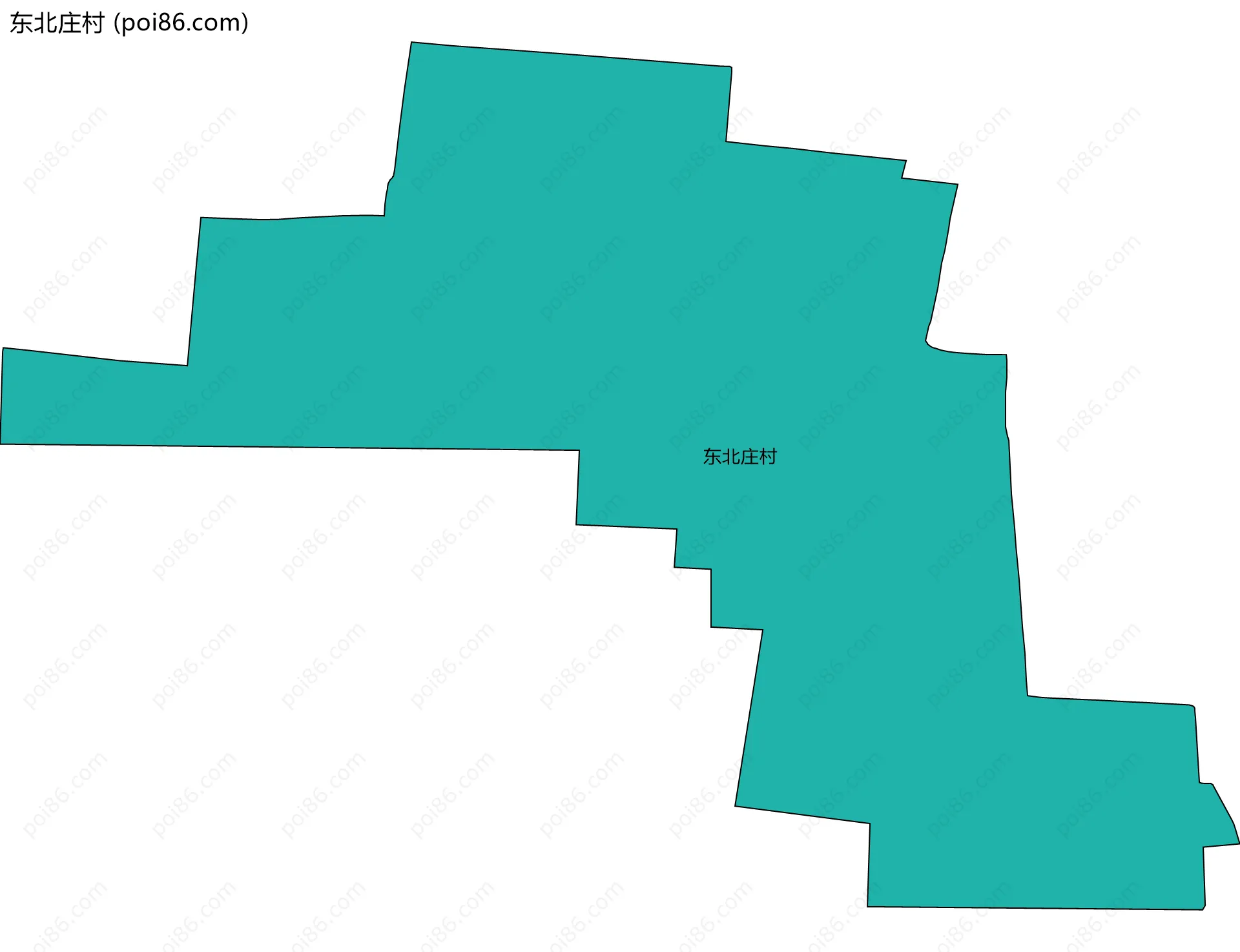 东北庄村边界地图