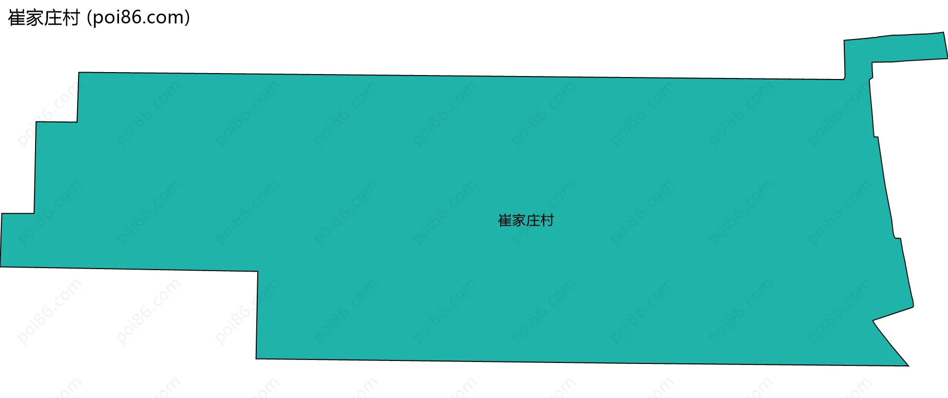 崔家庄村边界地图