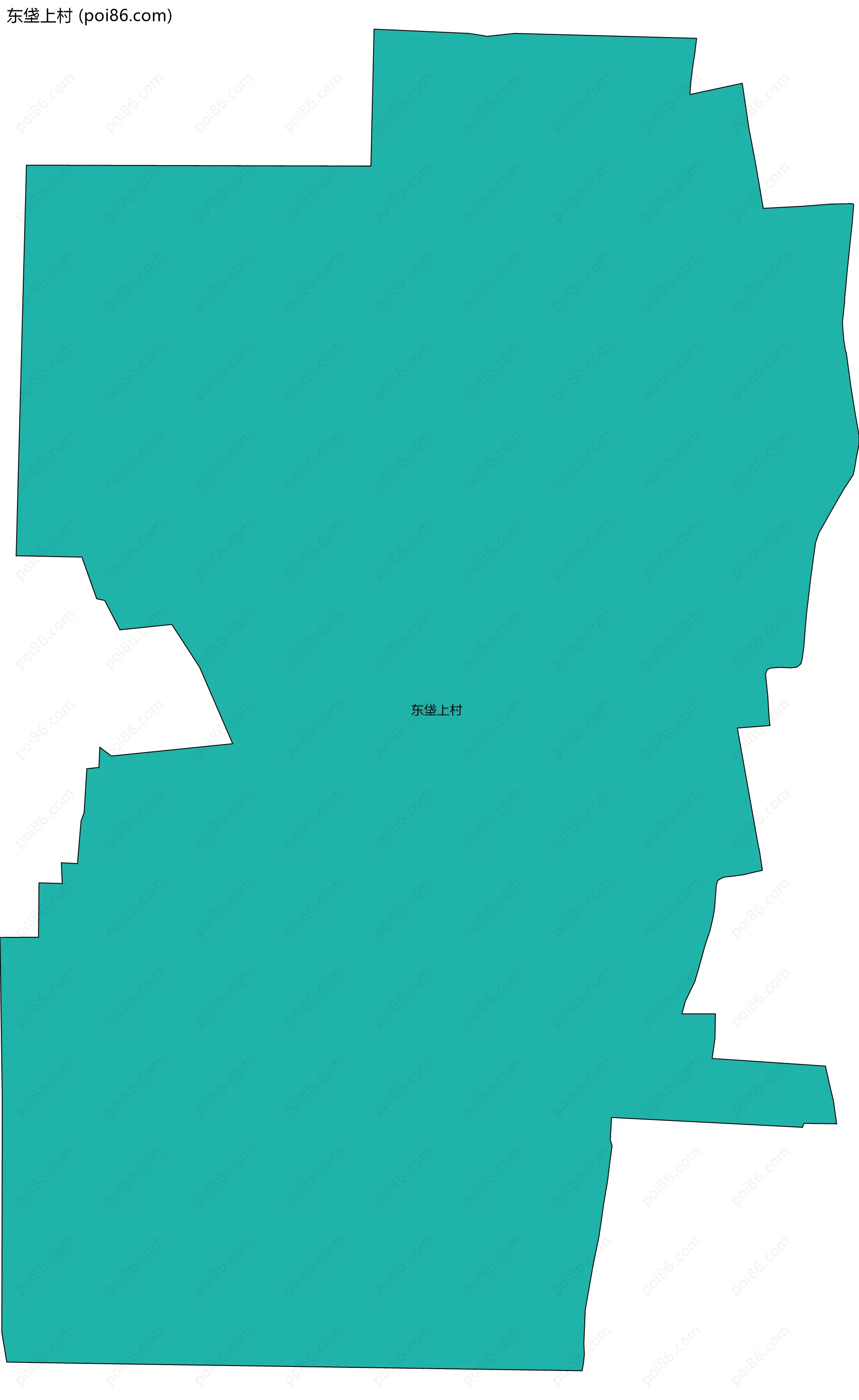 东垡上村边界地图