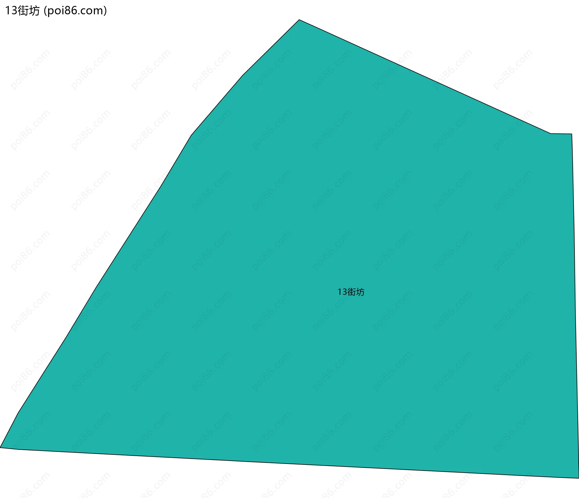 13街坊边界地图