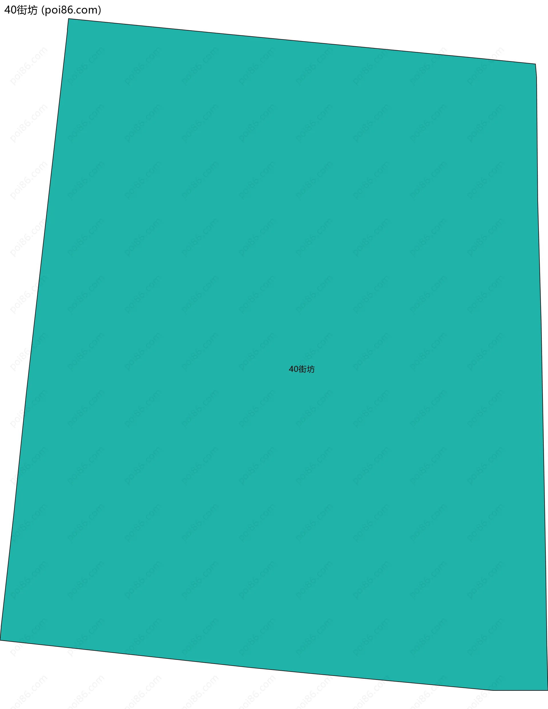 40街坊边界地图