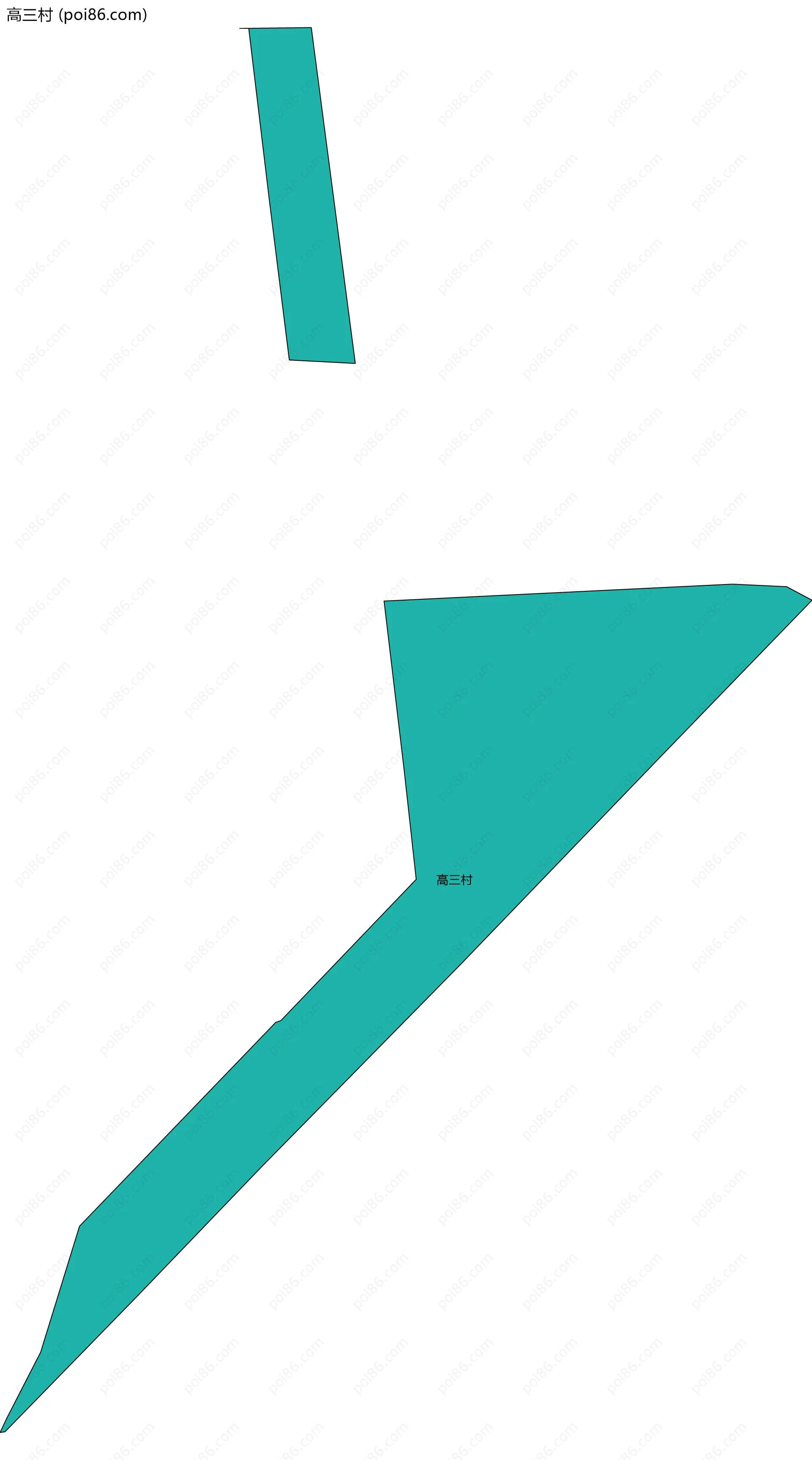 高三村边界地图