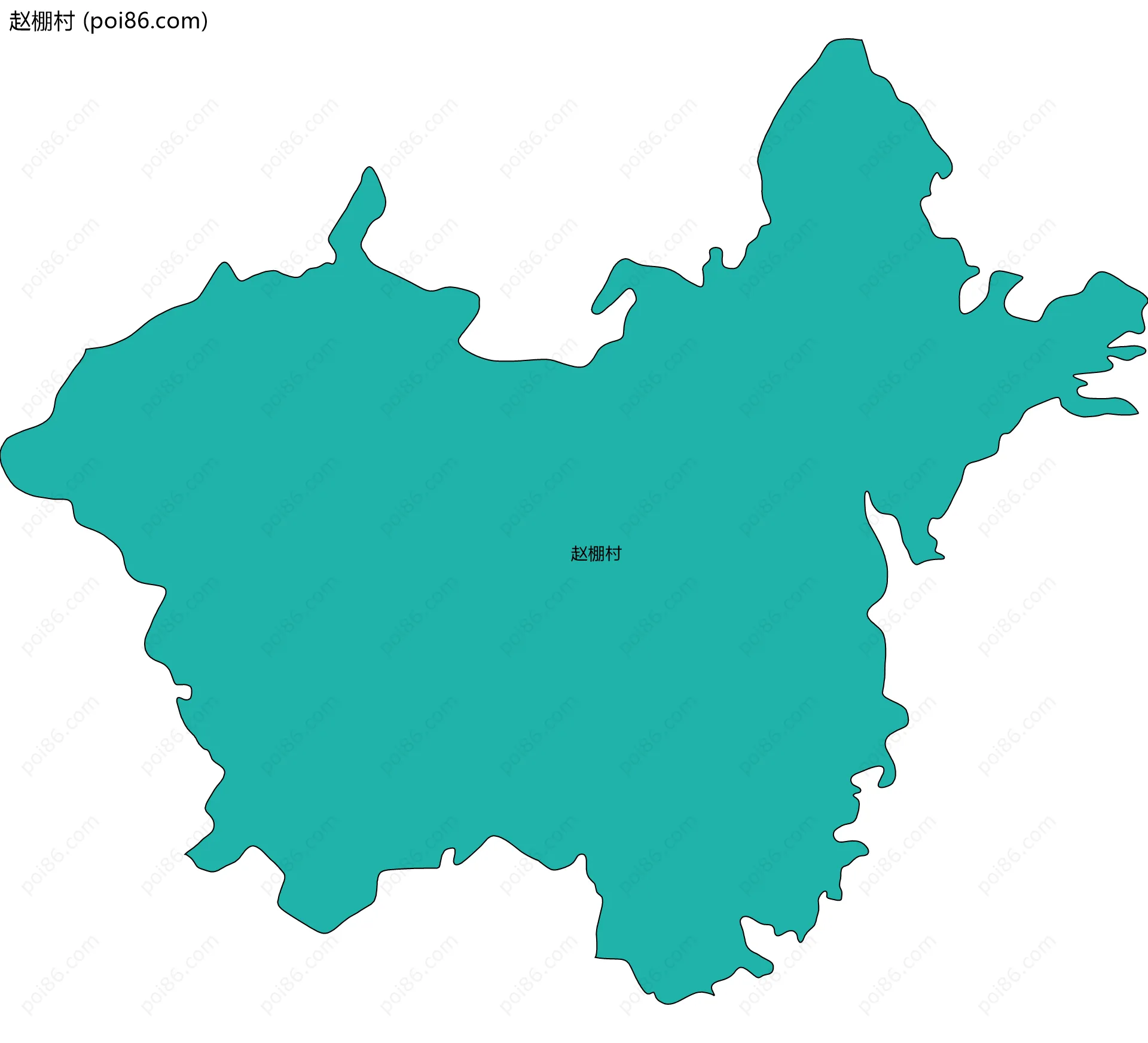 赵棚村边界地图