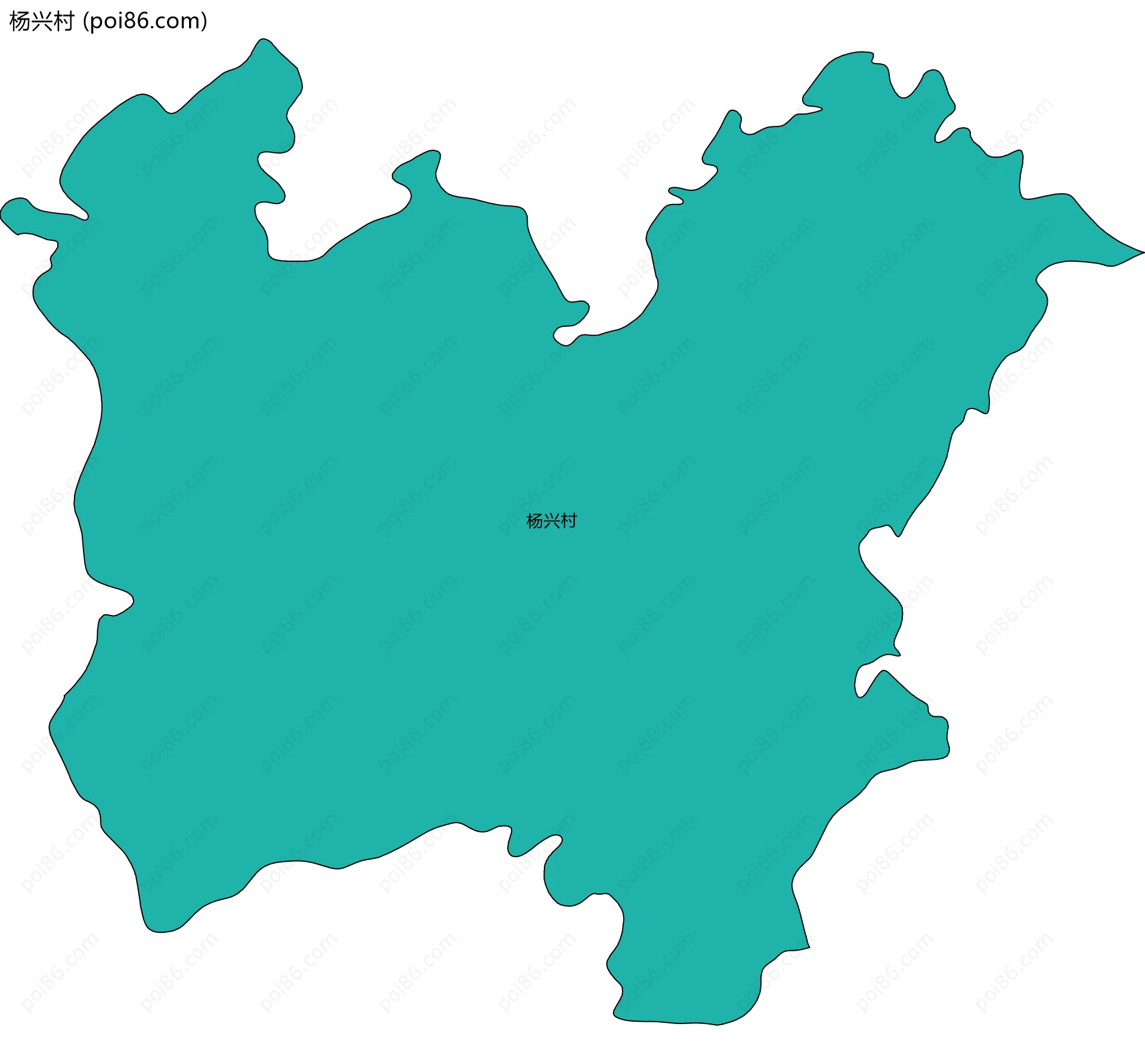 杨兴村边界地图