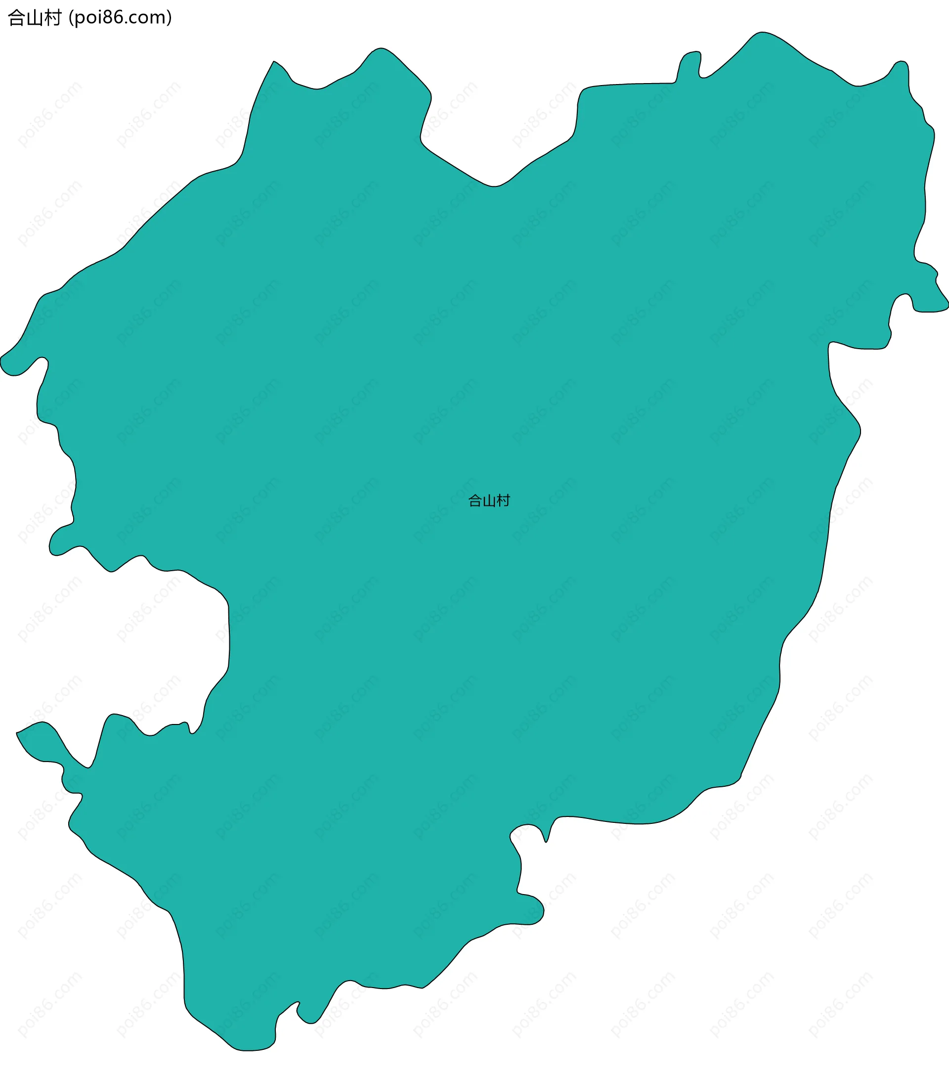 合山村边界地图