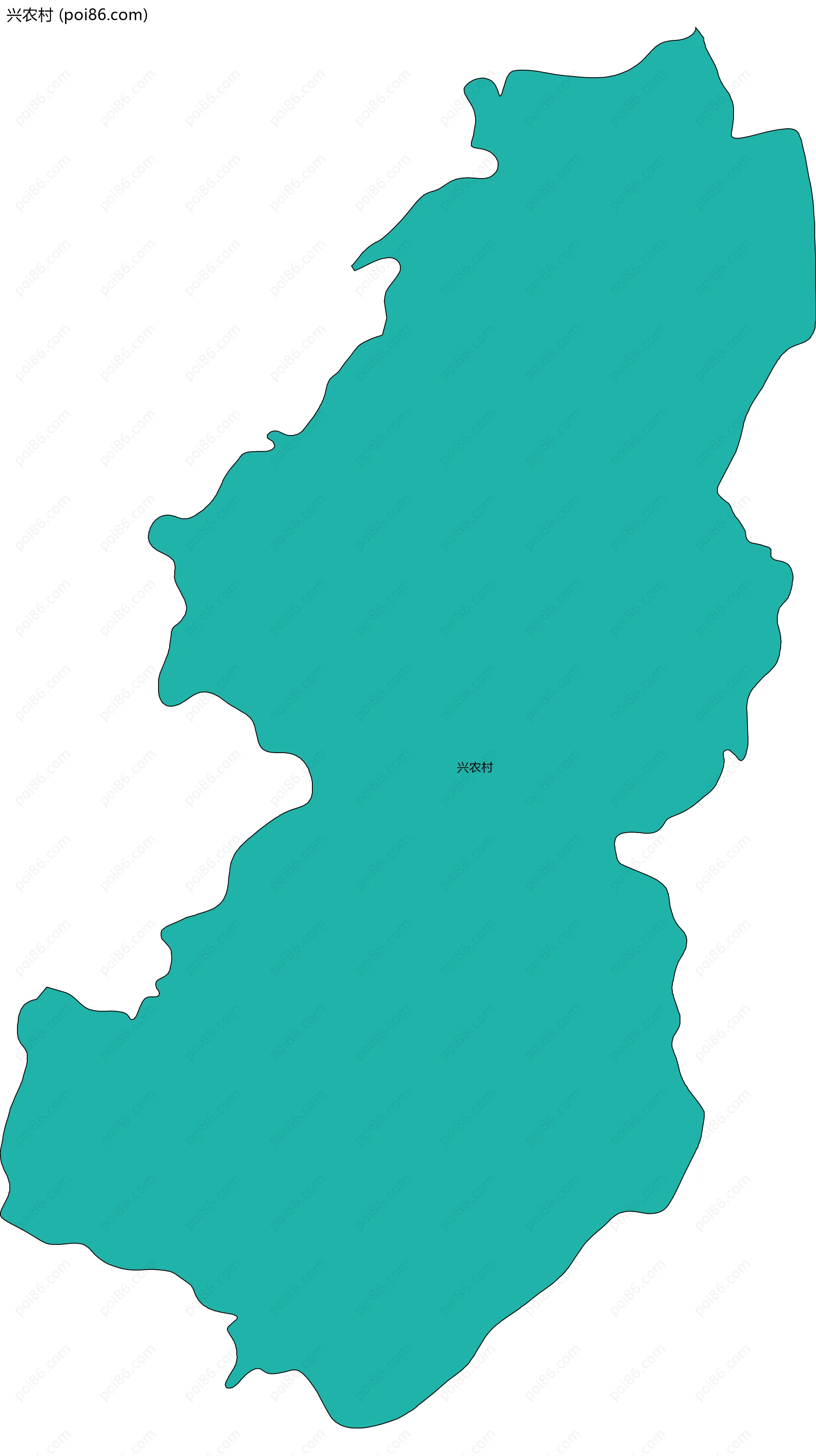 兴农村边界地图