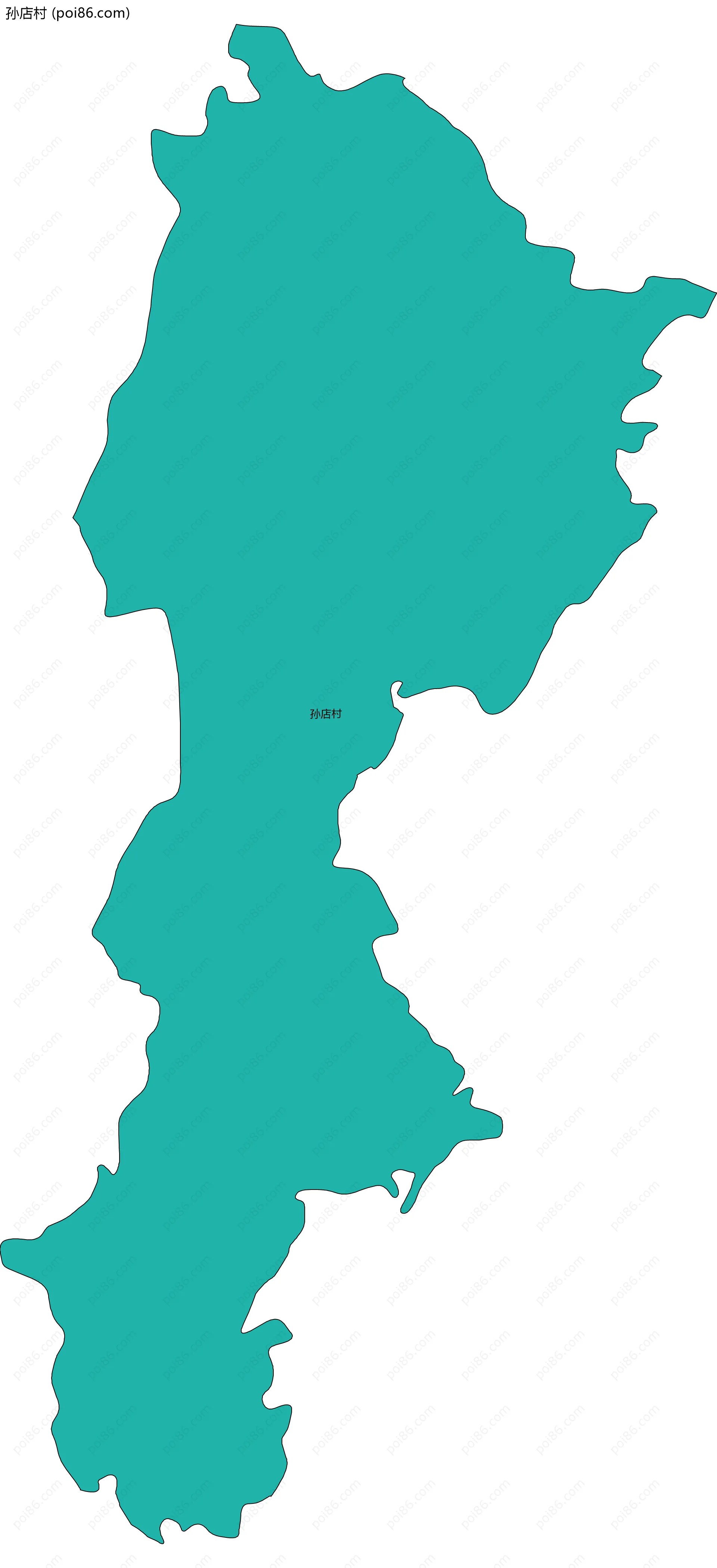 孙店村边界地图