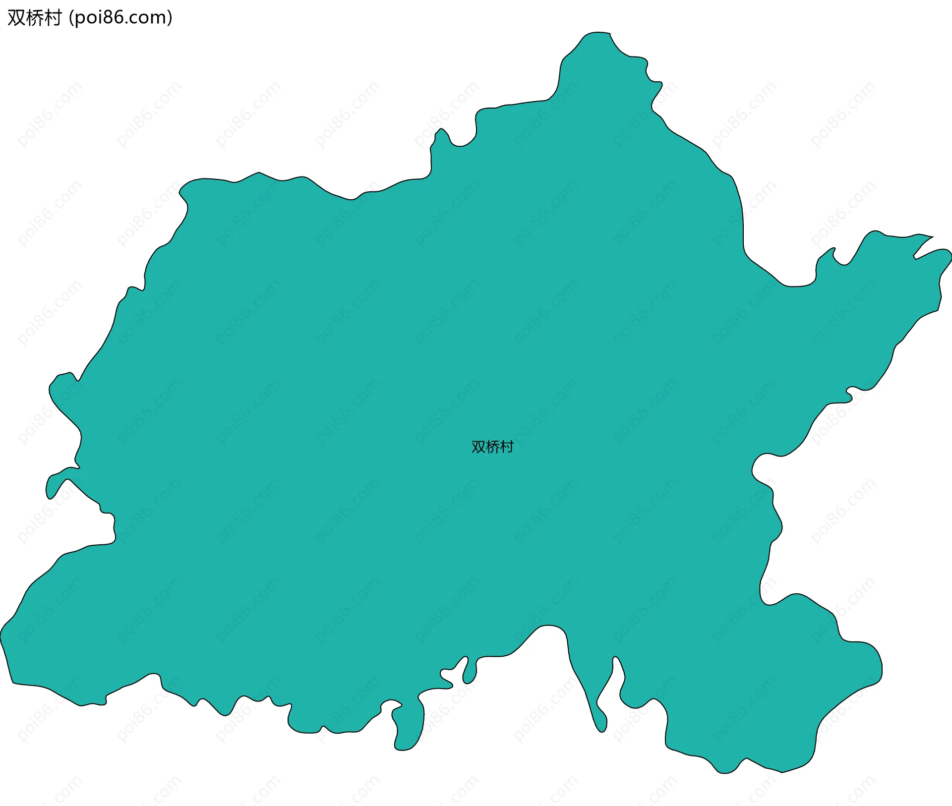 双桥村边界地图