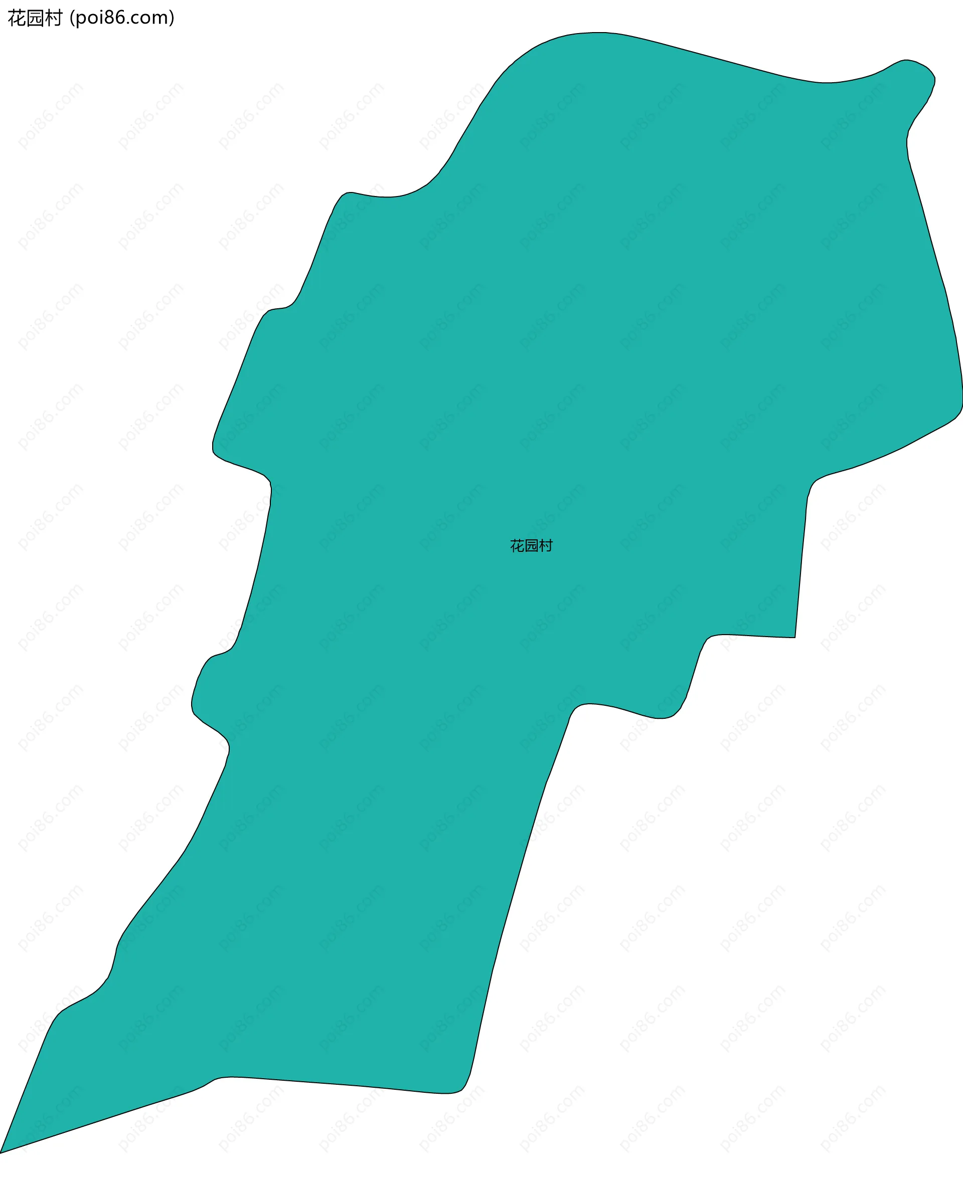花园村边界地图