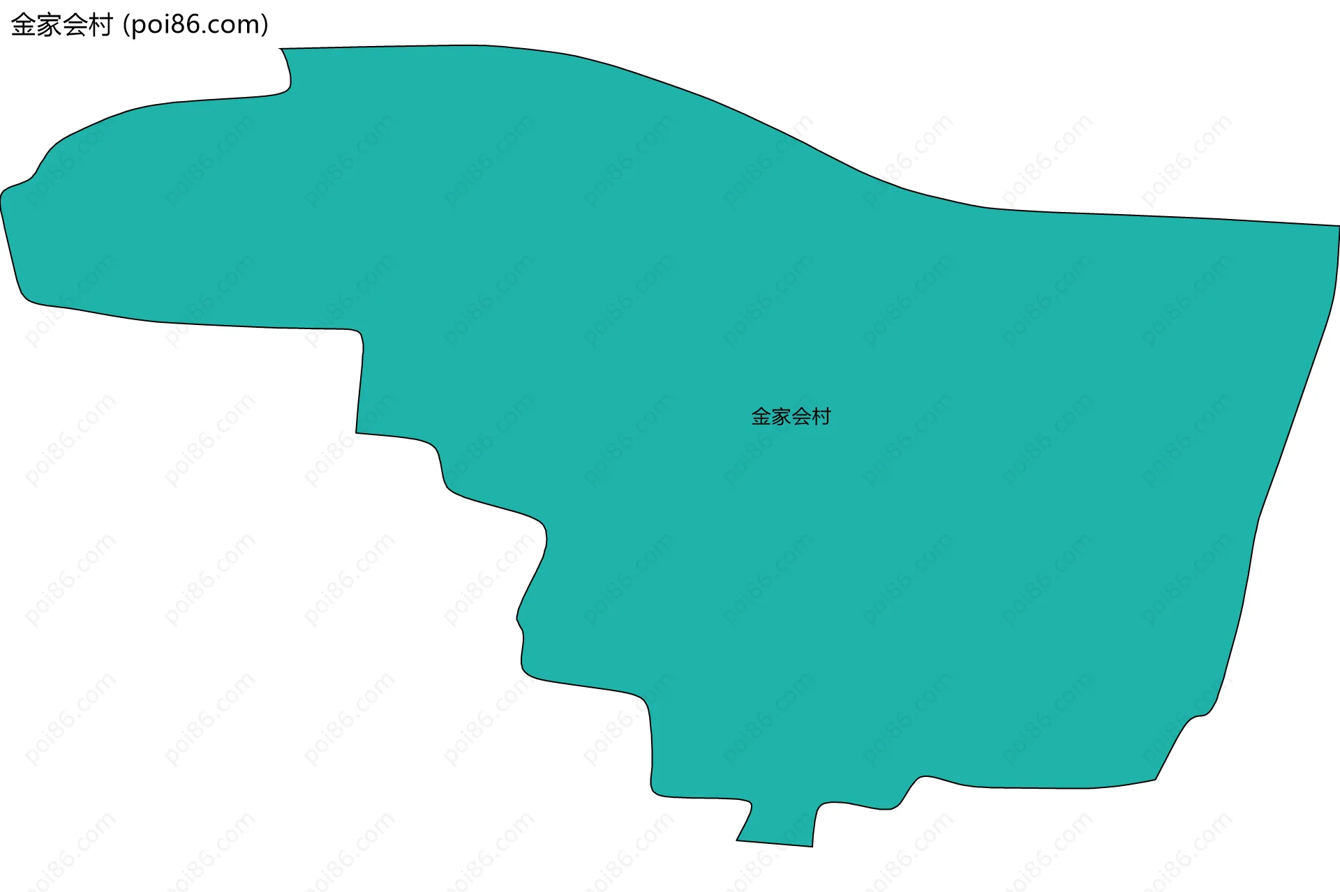 金家会村边界地图