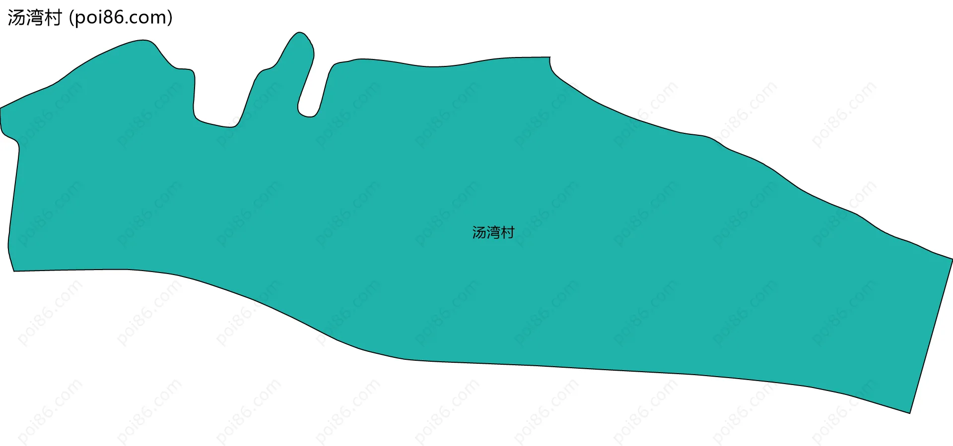 汤湾村边界地图