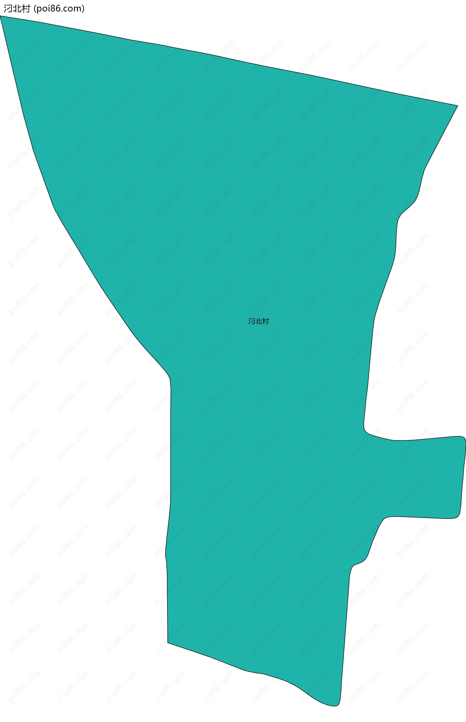 汈北村边界地图