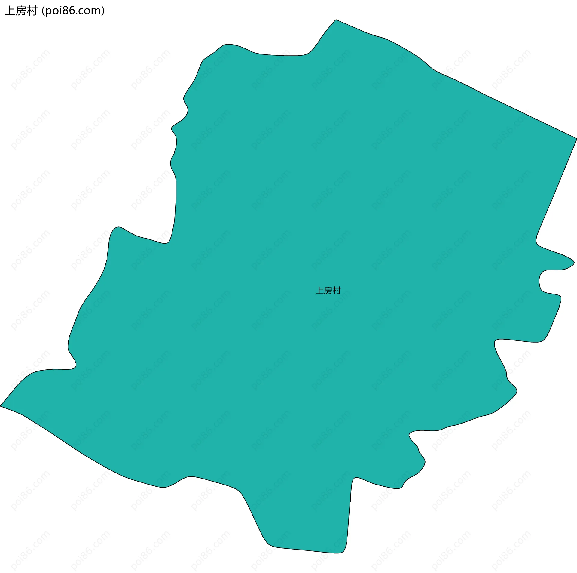 上房村边界地图