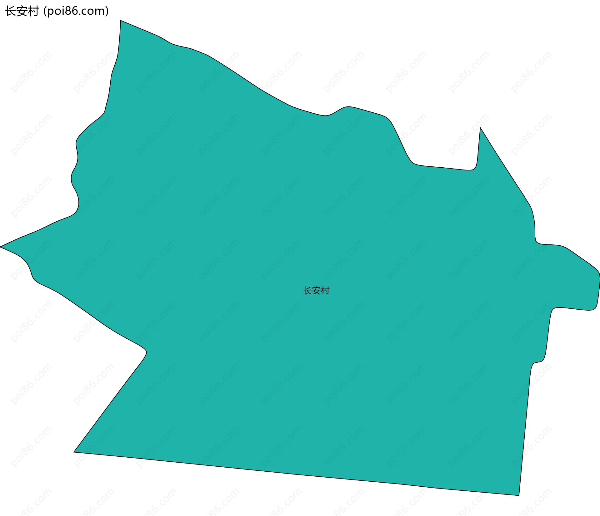 长安村边界地图