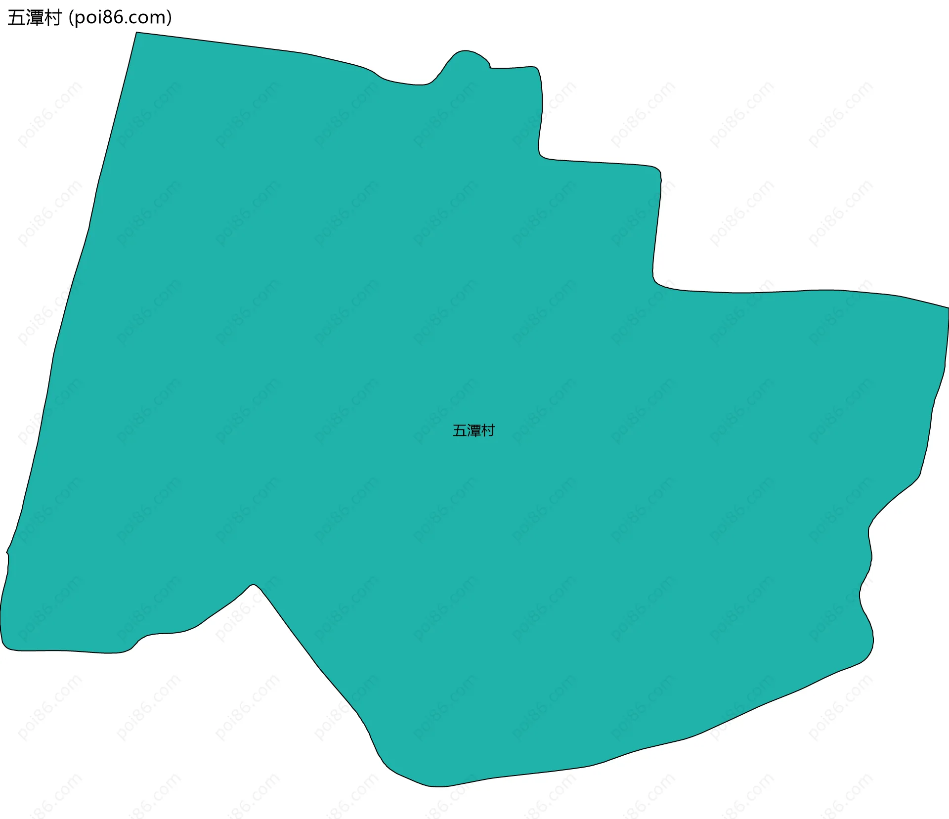 五潭村边界地图