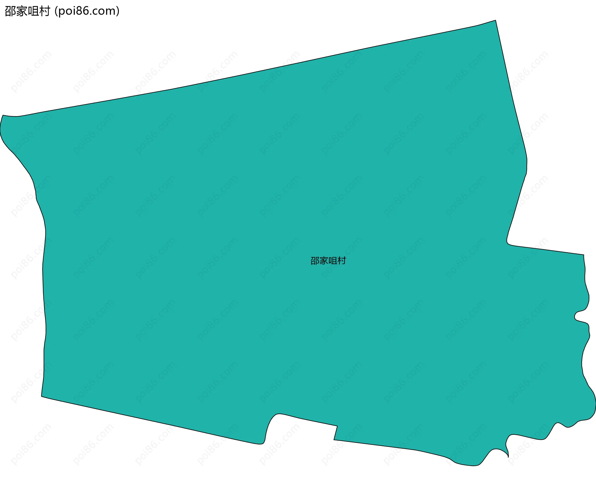 邵家咀村边界地图