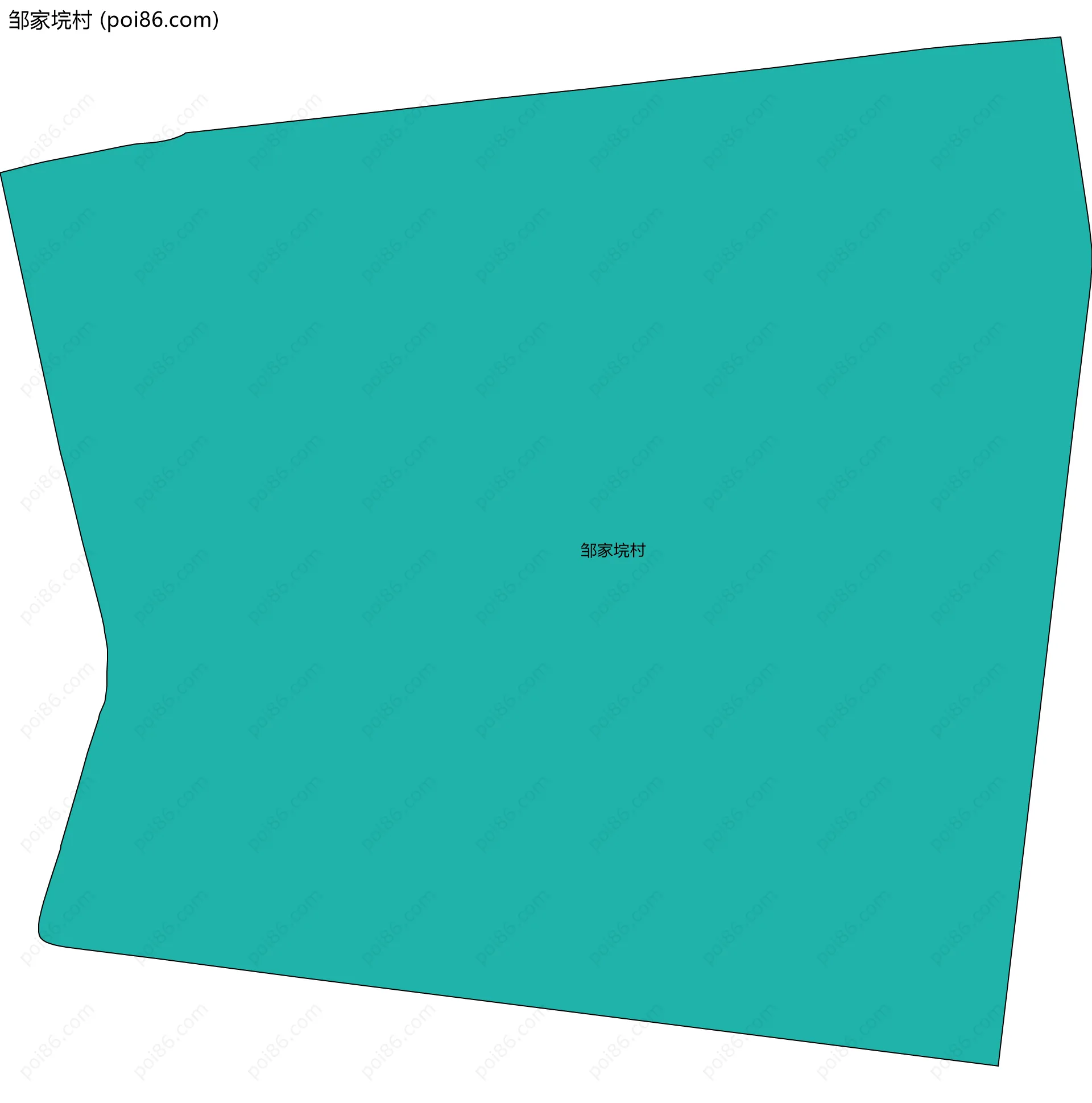 邹家垸村边界地图