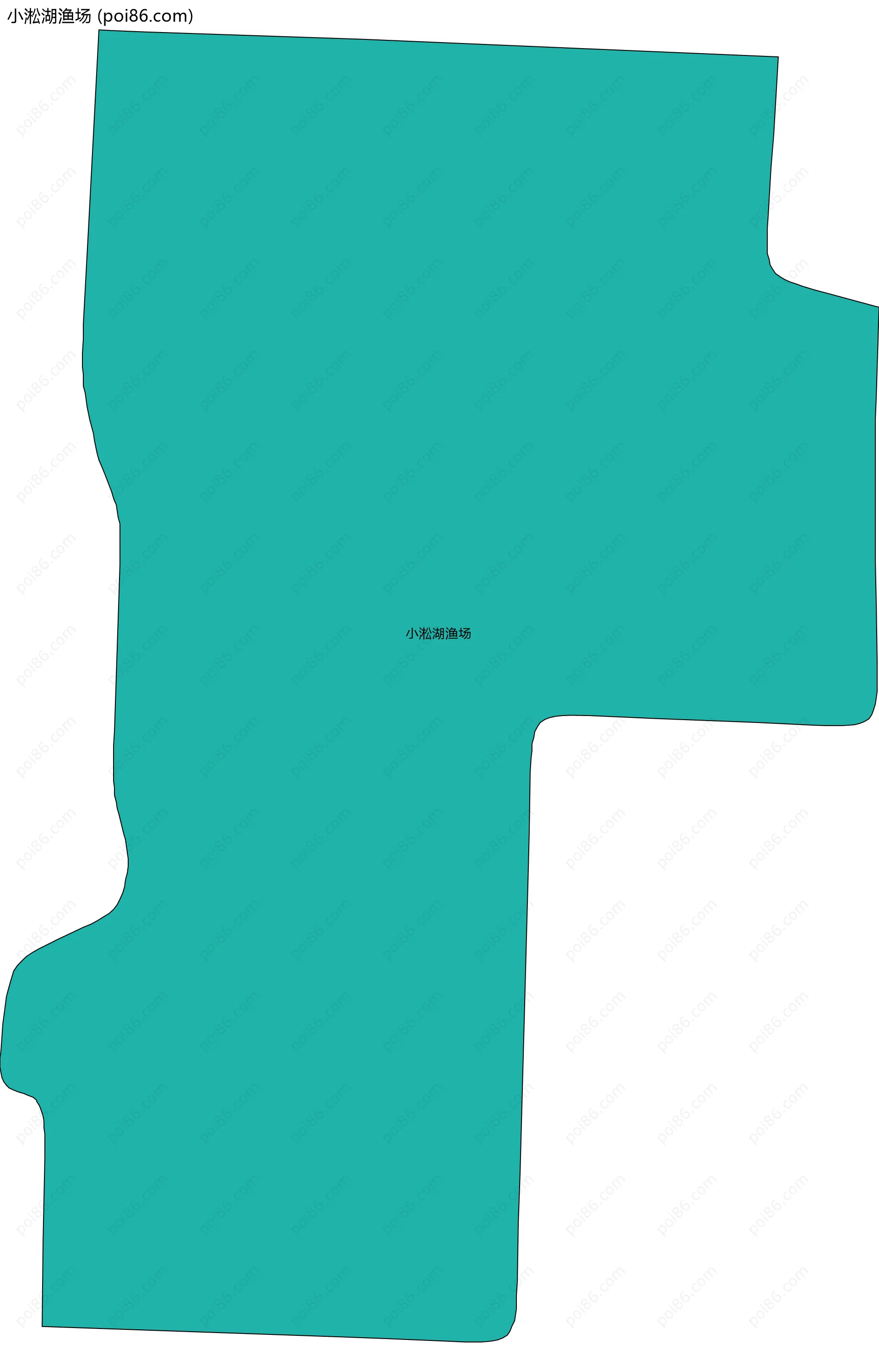 小淞湖渔场边界地图