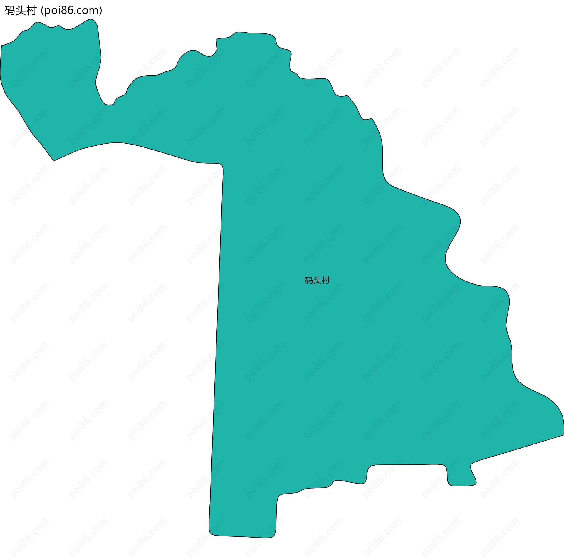 码头村边界地图