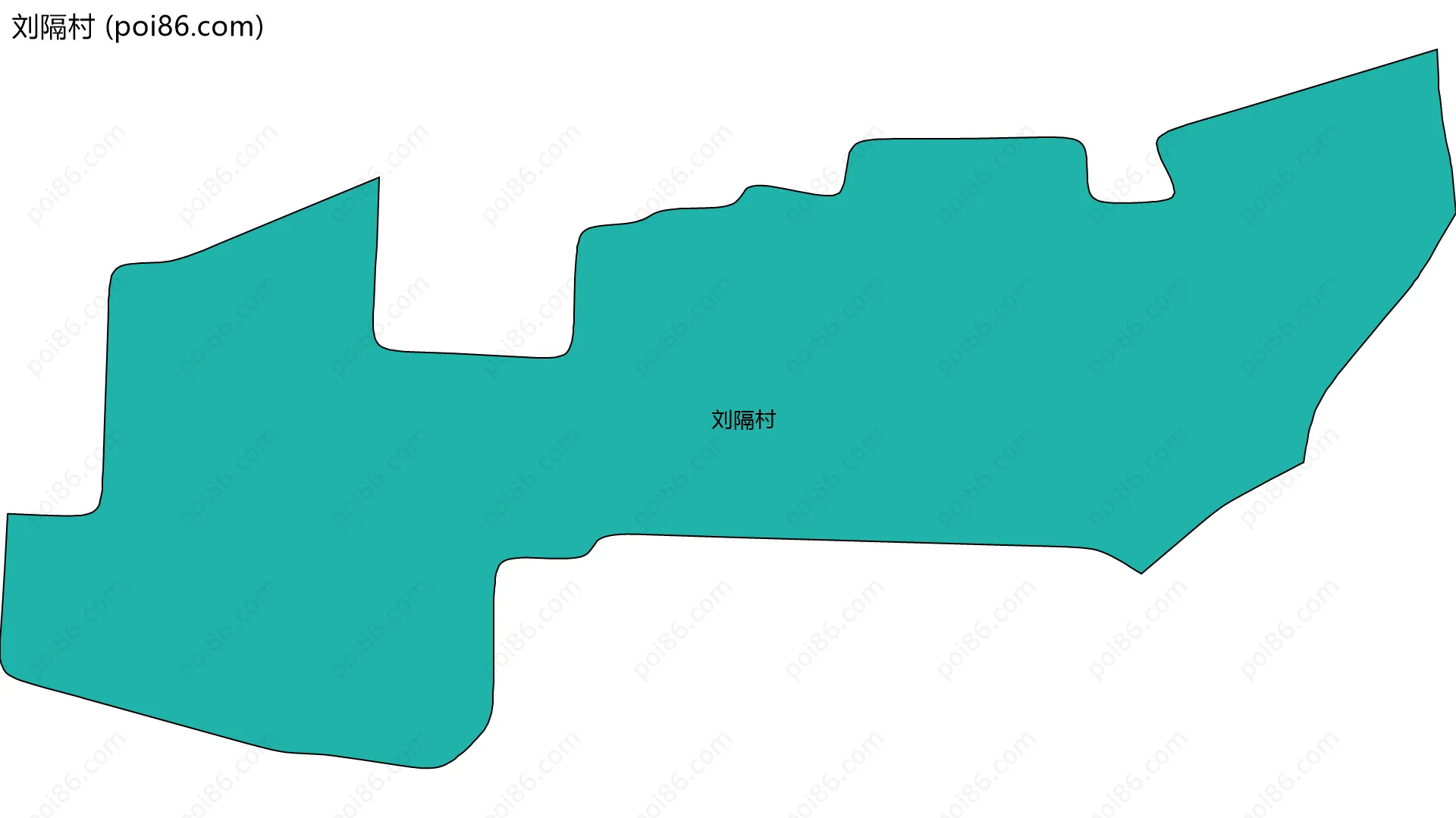 刘隔村边界地图