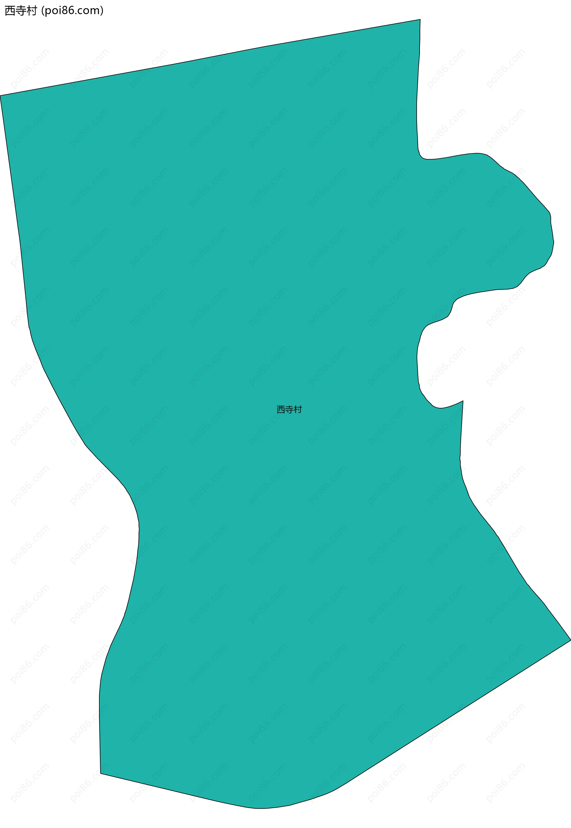 西寺村边界地图