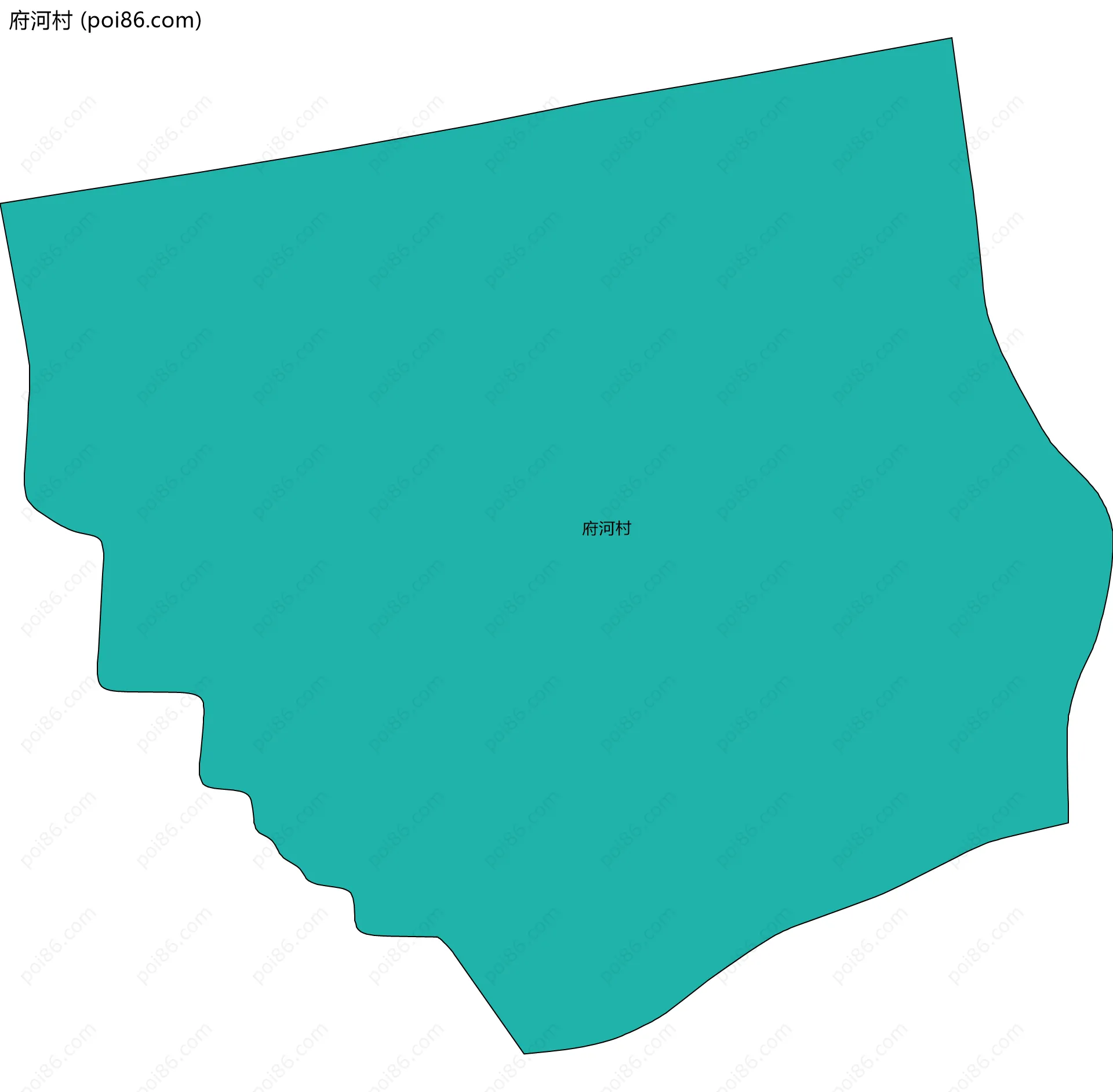 府河村边界地图