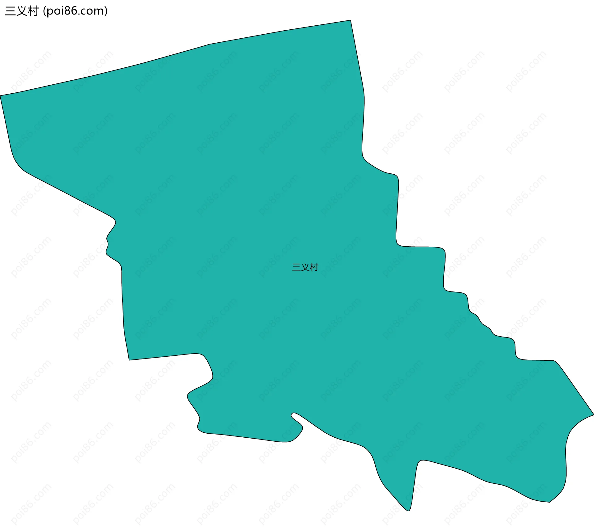 三义村边界地图