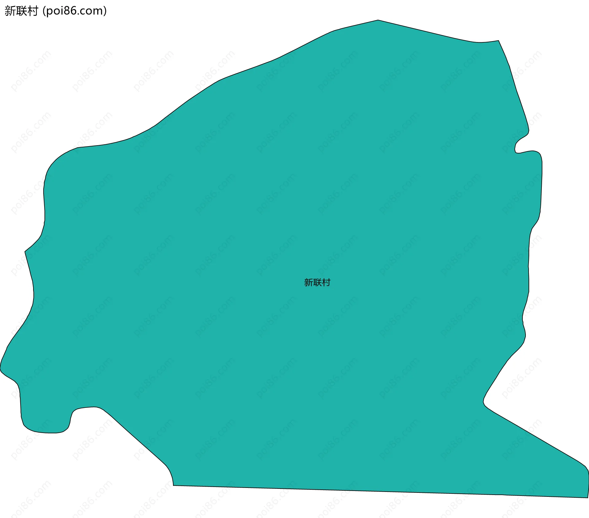 新联村边界地图