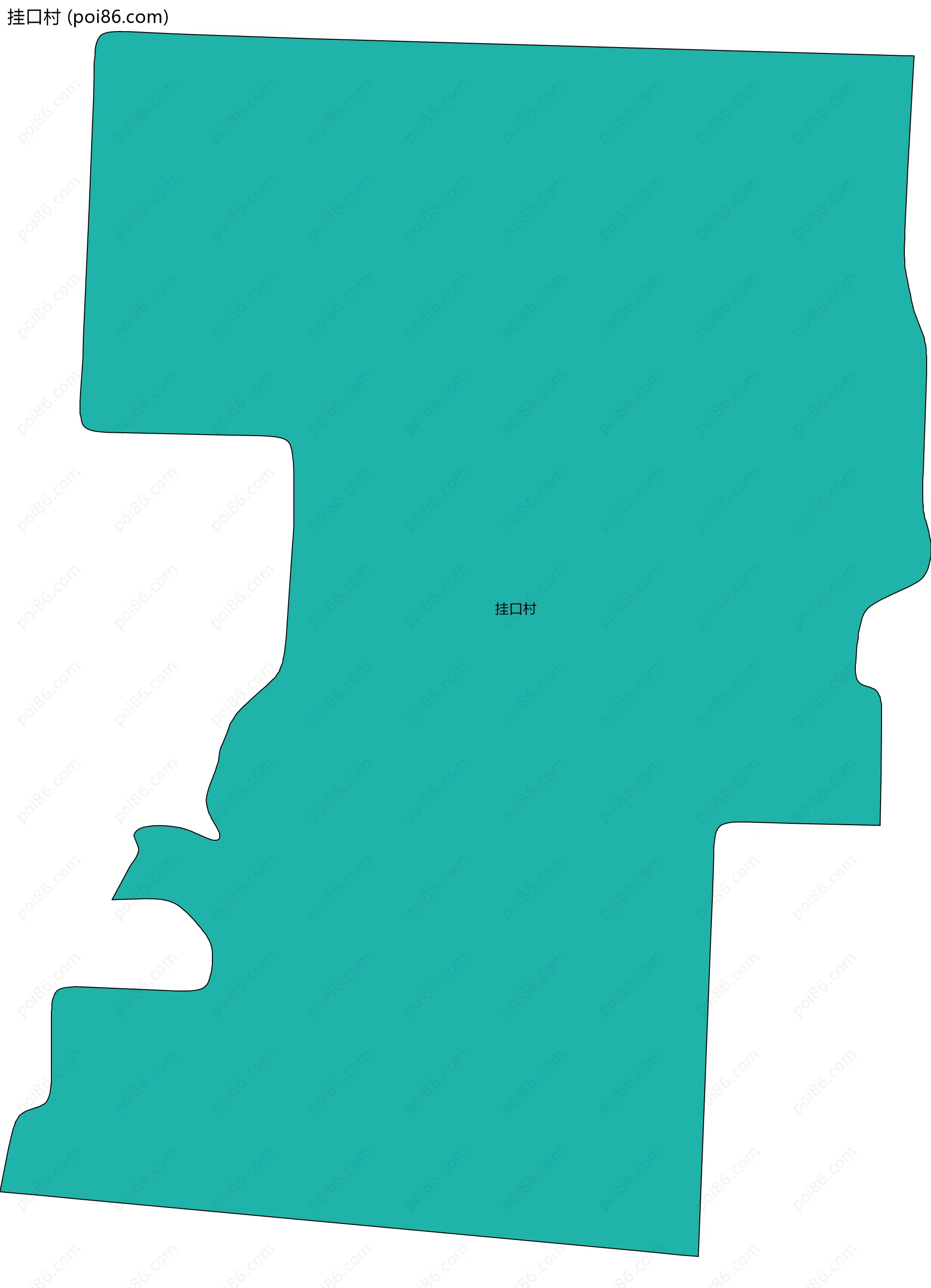 挂口村边界地图