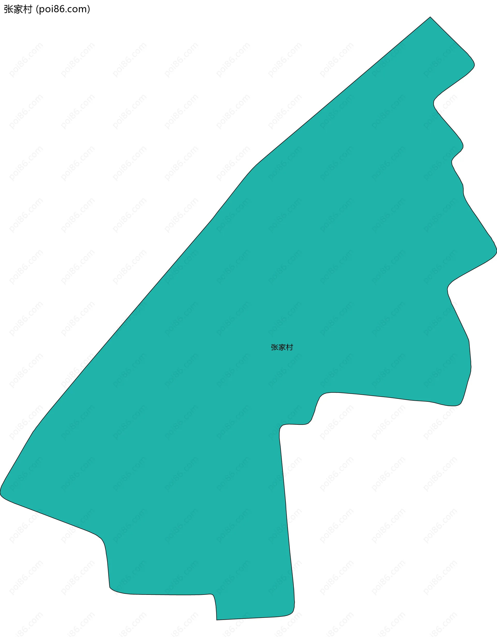 张家村边界地图