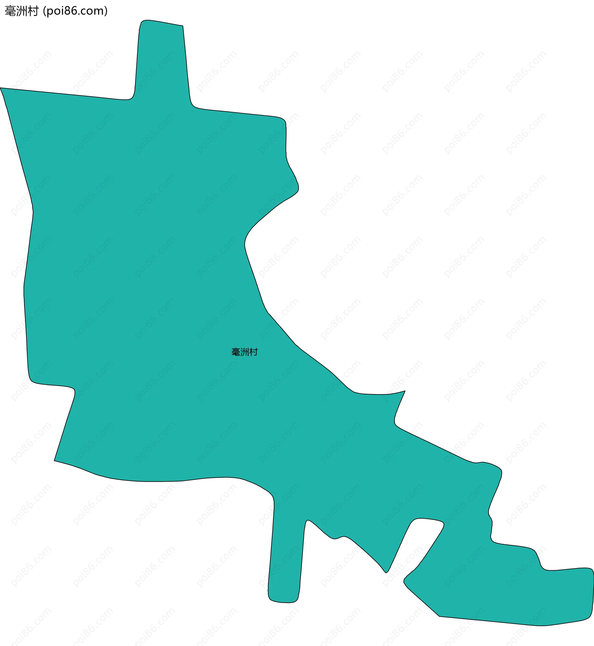 毫洲村边界地图