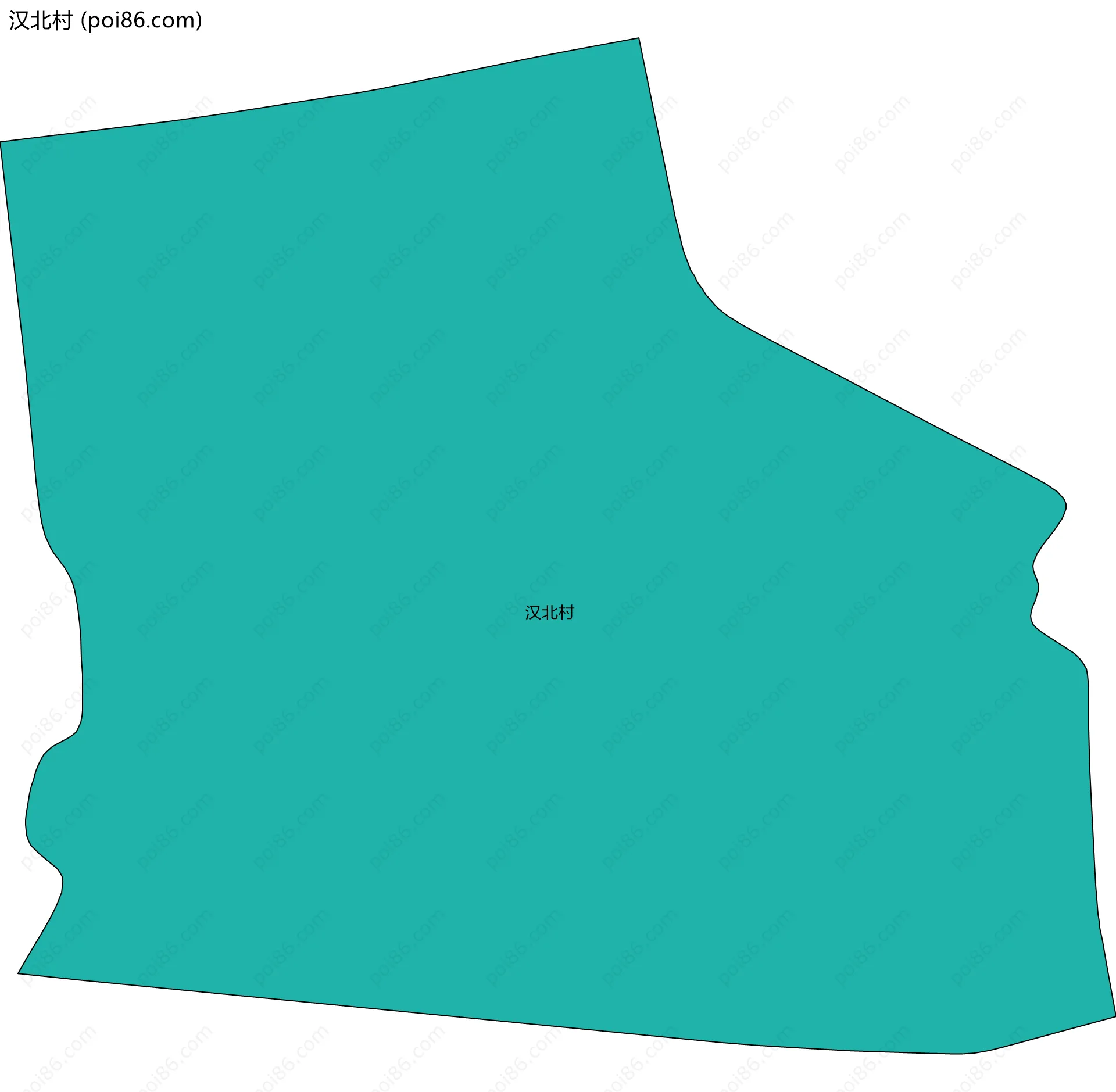 汉北村边界地图