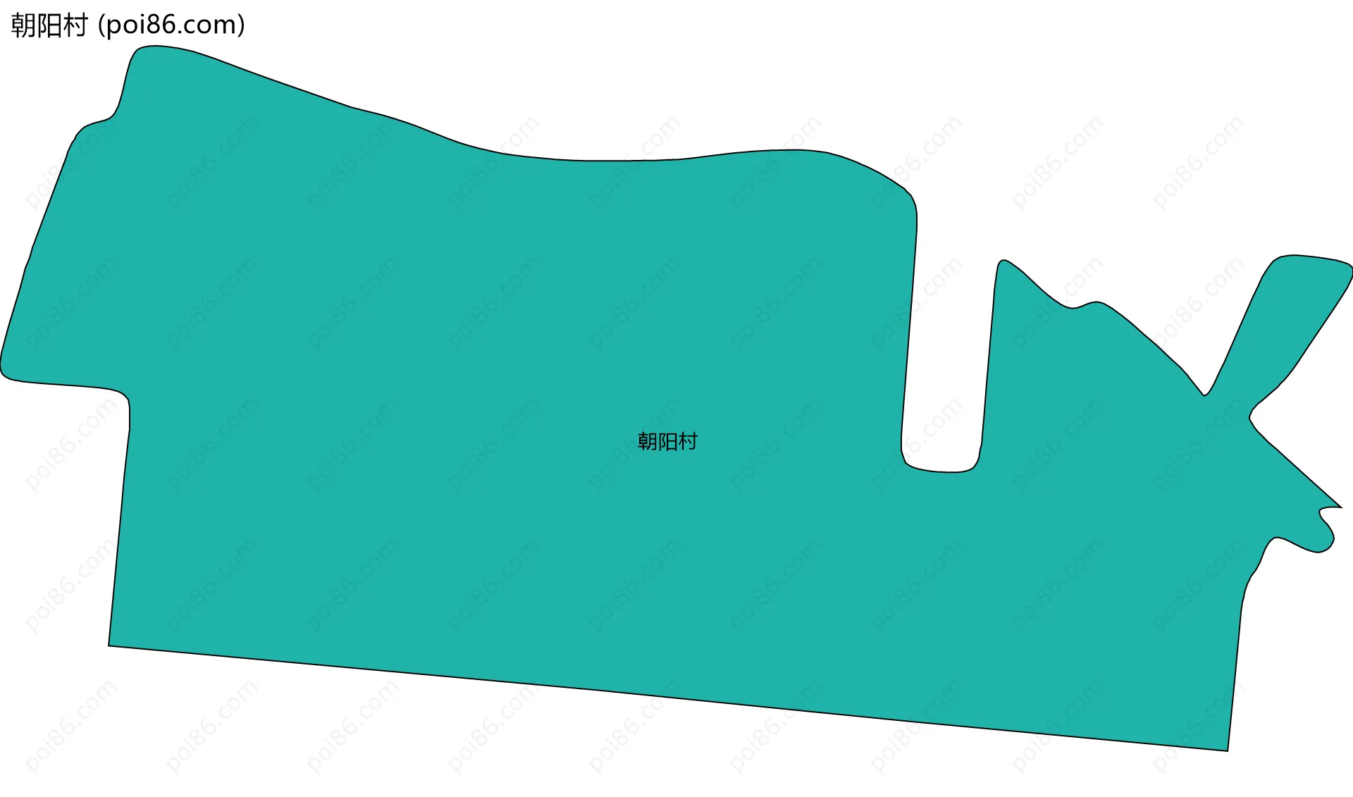 朝阳村边界地图