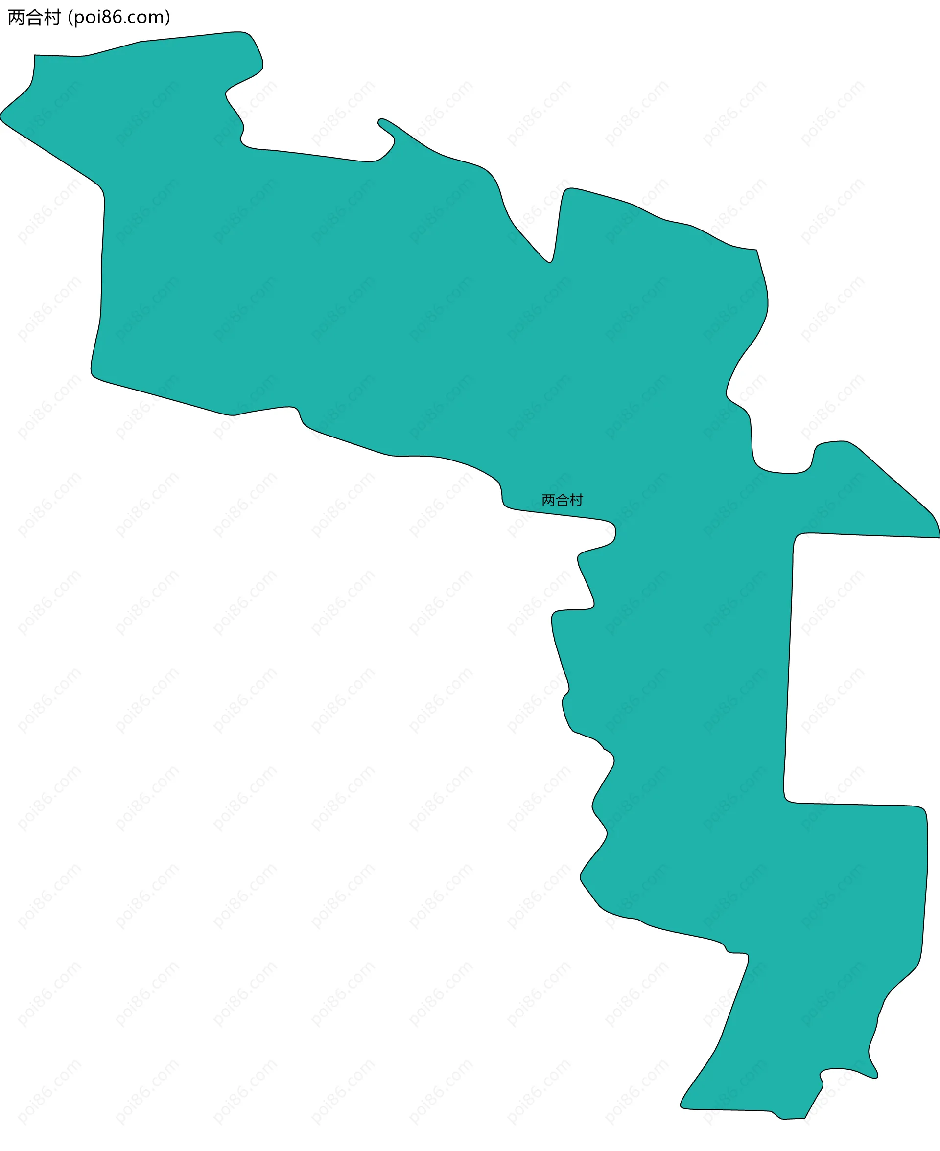 两合村边界地图