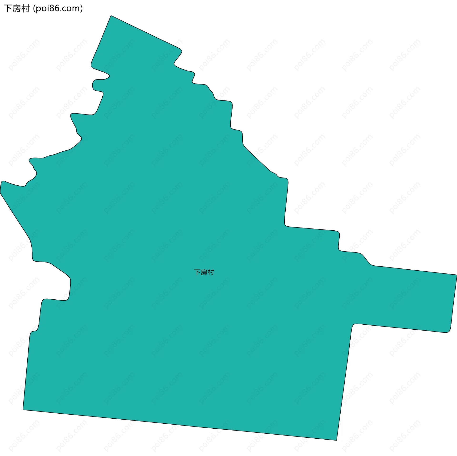 下房村边界地图