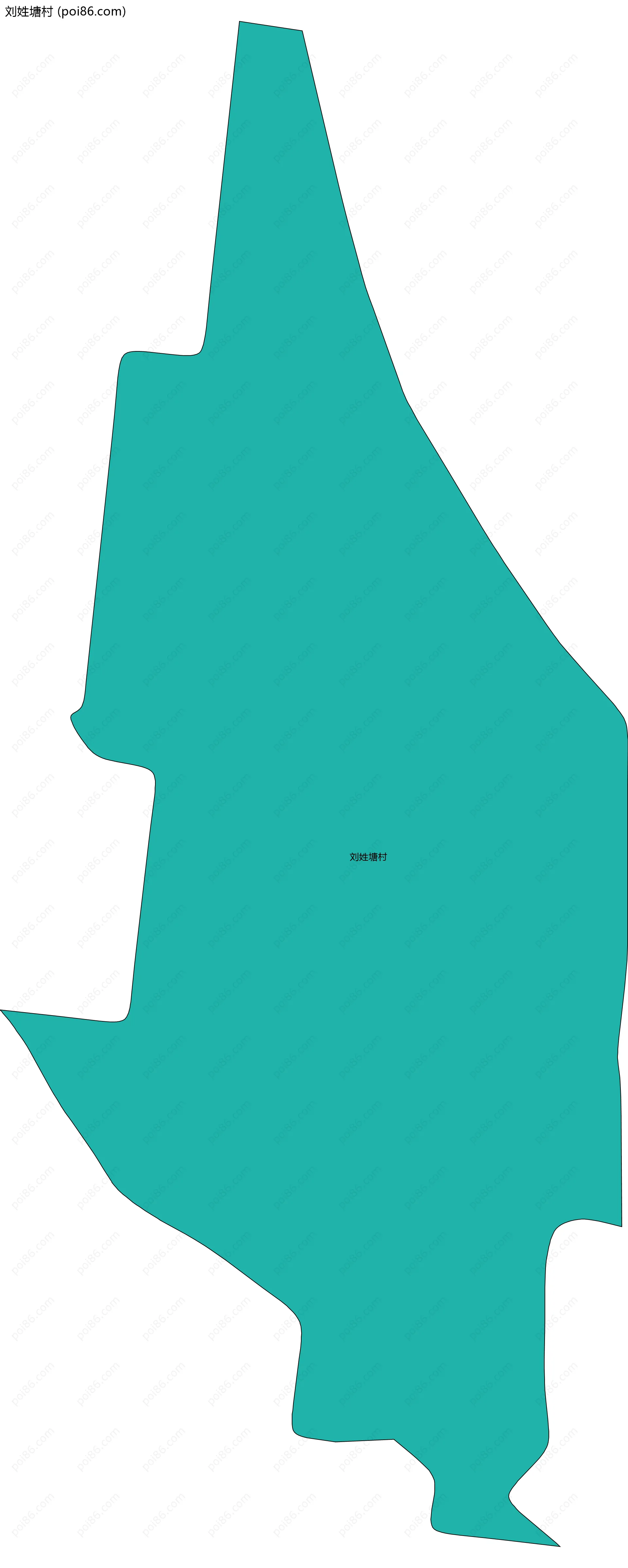 刘姓塘村边界地图