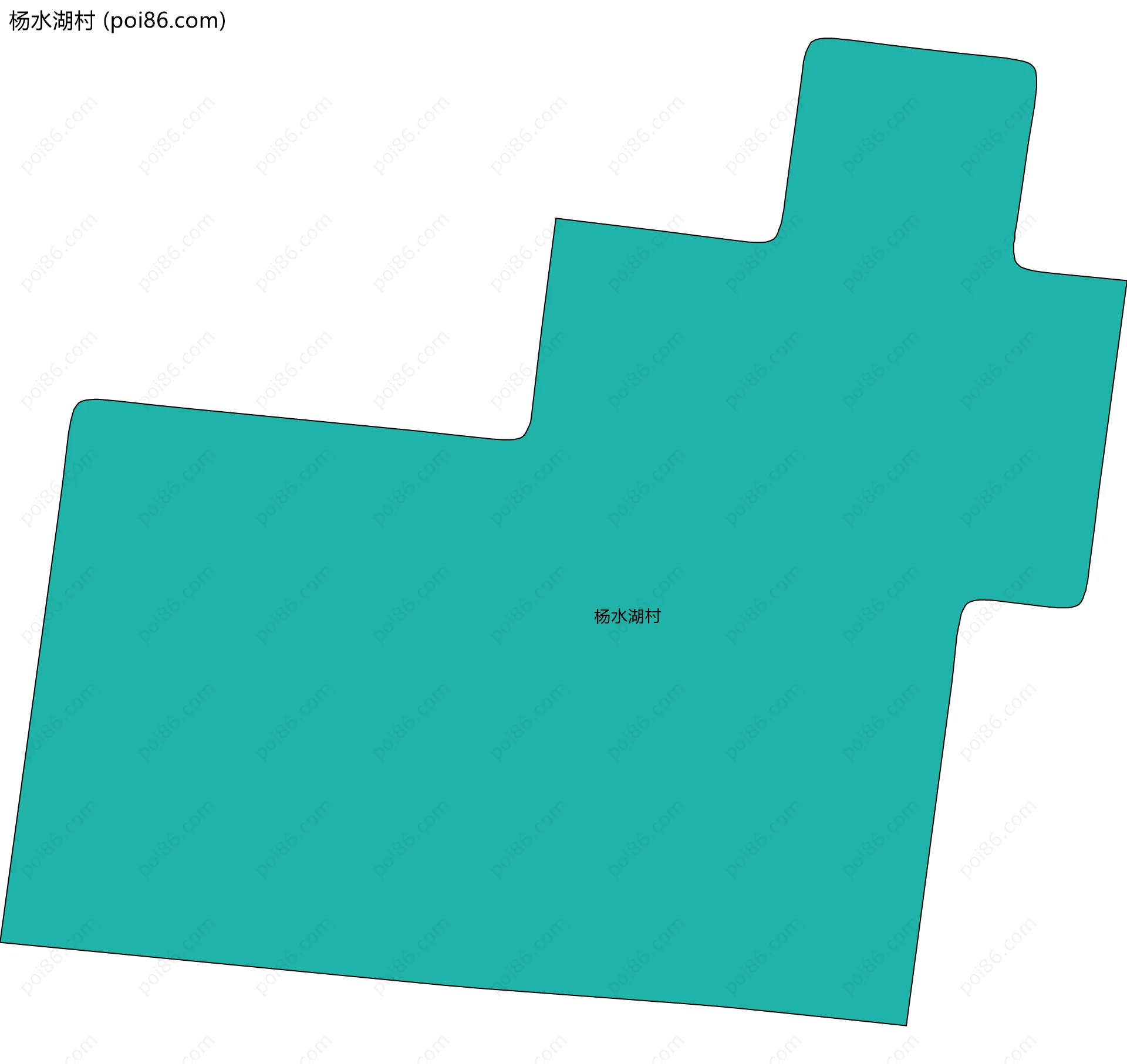 杨水湖村边界地图