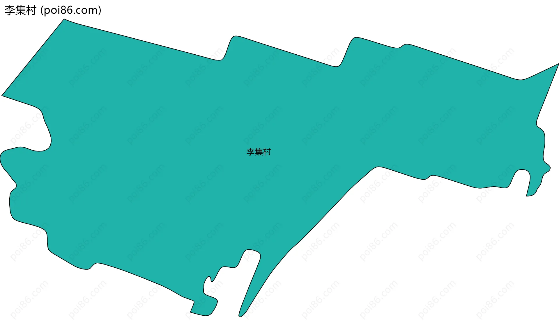 李集村边界地图